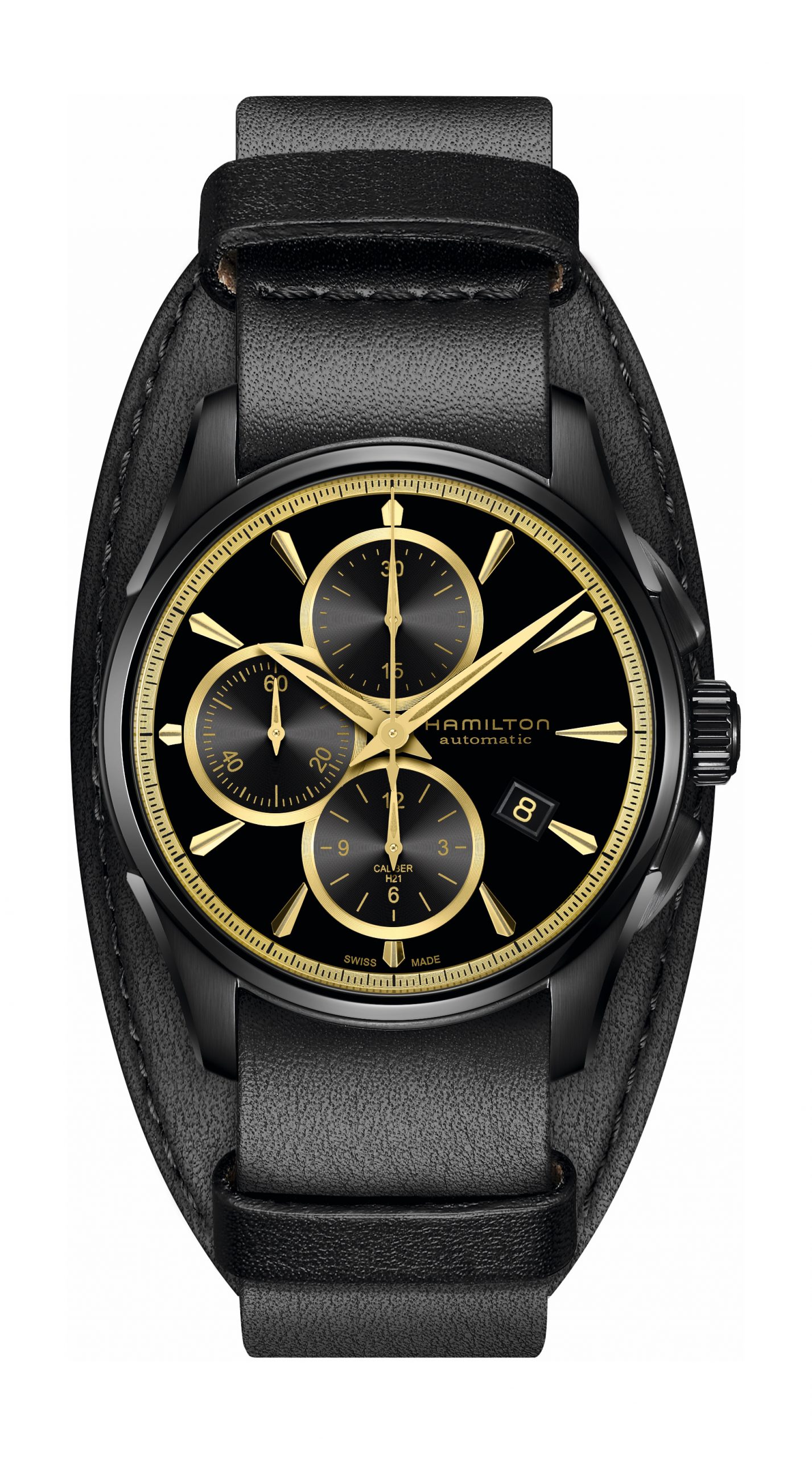 Hamilton Jazzmaster Auto Chrono luxury timepiece - detailed view