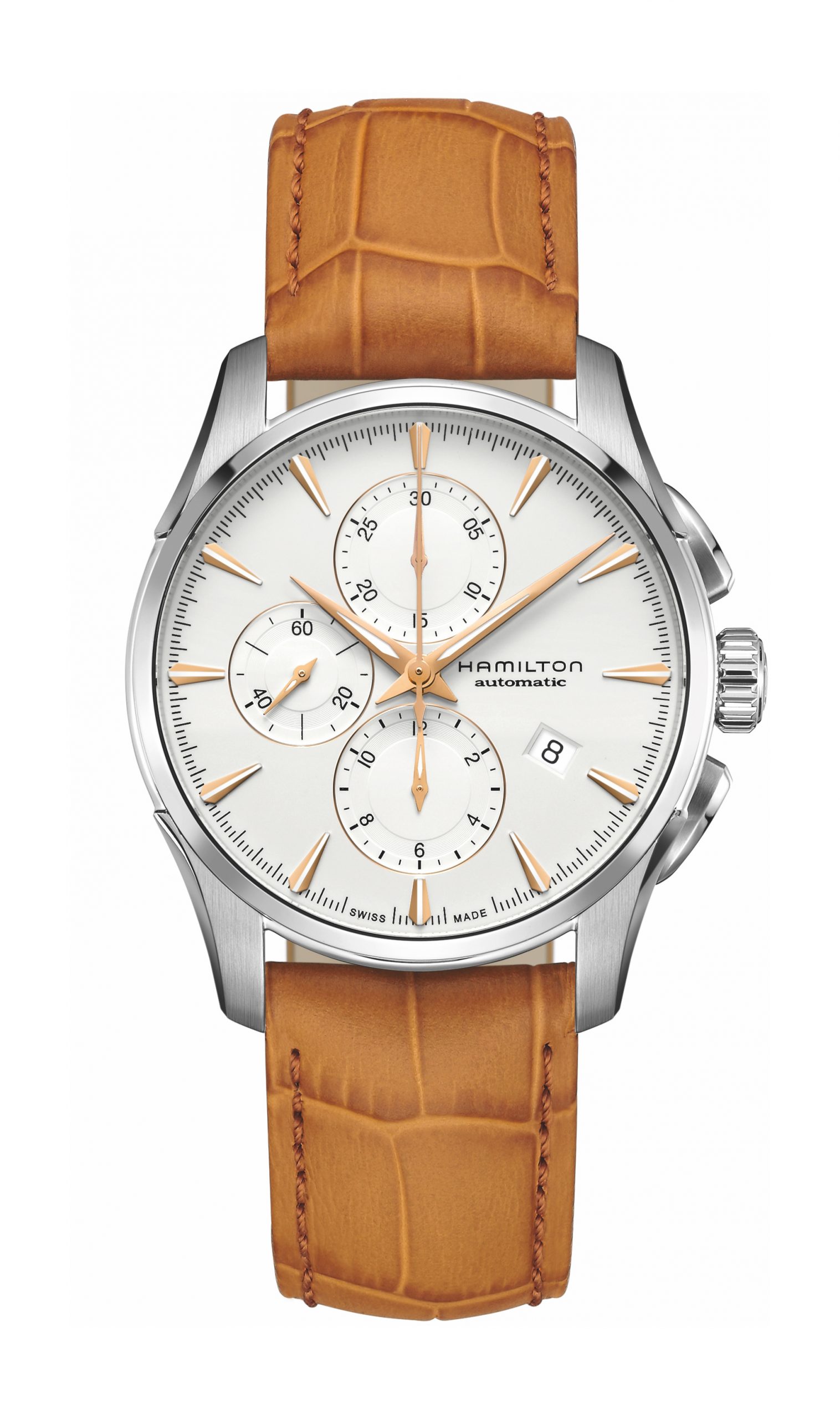 Hamilton Jazzmaster Auto Chrono luxury timepiece - detailed view