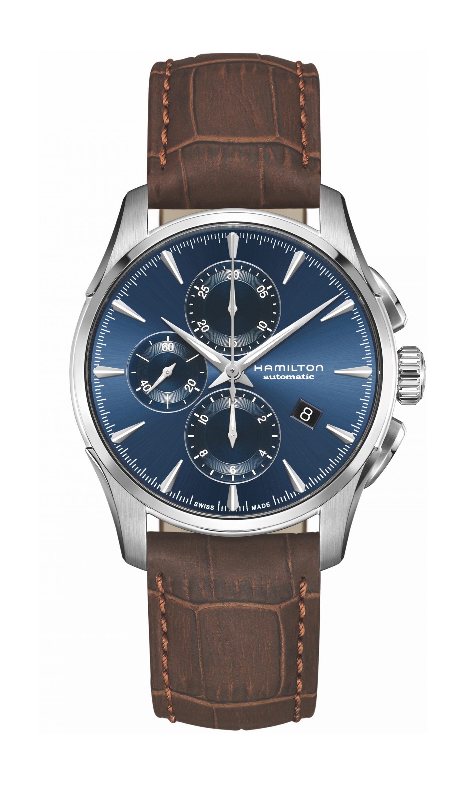 Hamilton Jazzmaster Auto Chrono luxury timepiece - detailed view