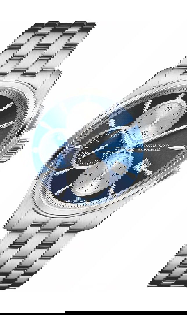 Hamilton Jazzmaster Auto Chrono luxury timepiece - detailed view