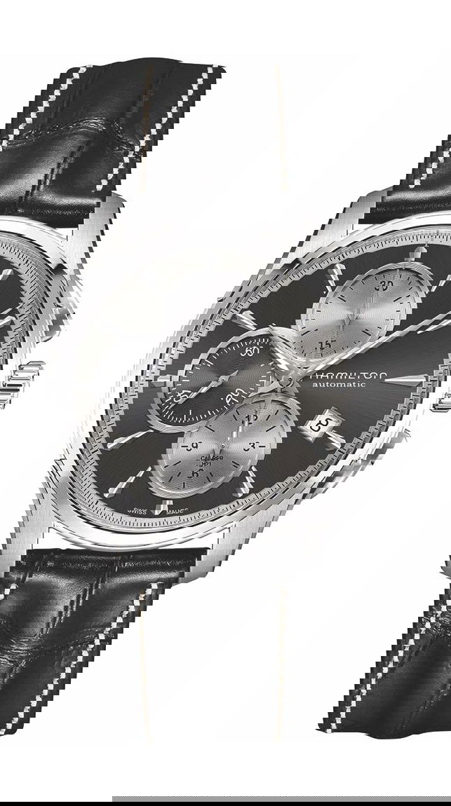 Hamilton Jazzmaster Auto Chrono luxury timepiece - detailed view