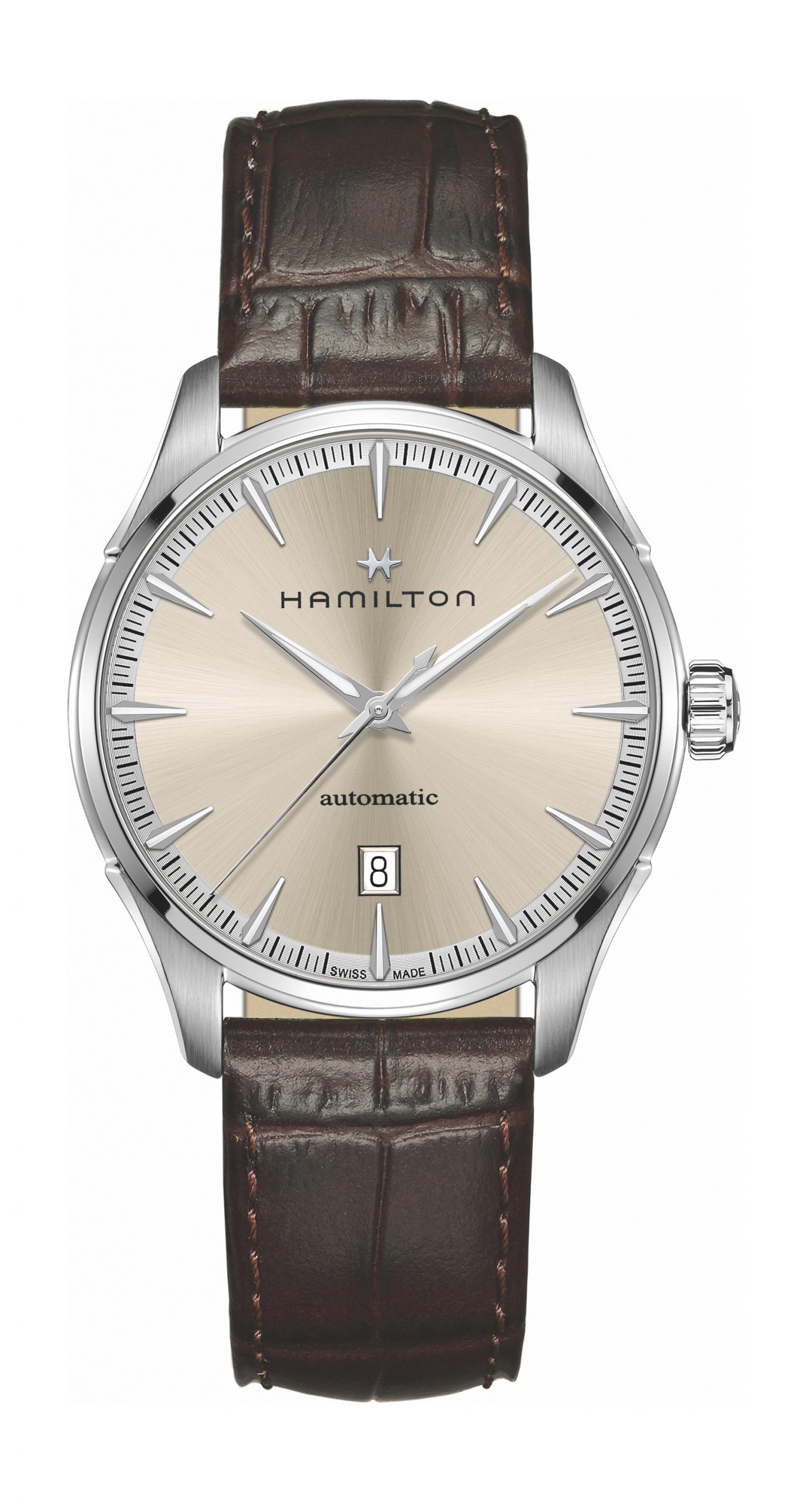 Hamilton Jazzmaster Auto luxury timepiece - detailed view