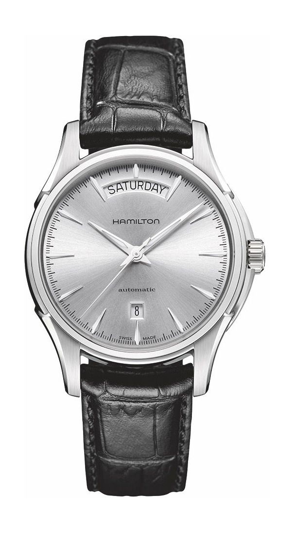 Hamilton Jazzmaster Day Date Auto luxury timepiece - detailed view