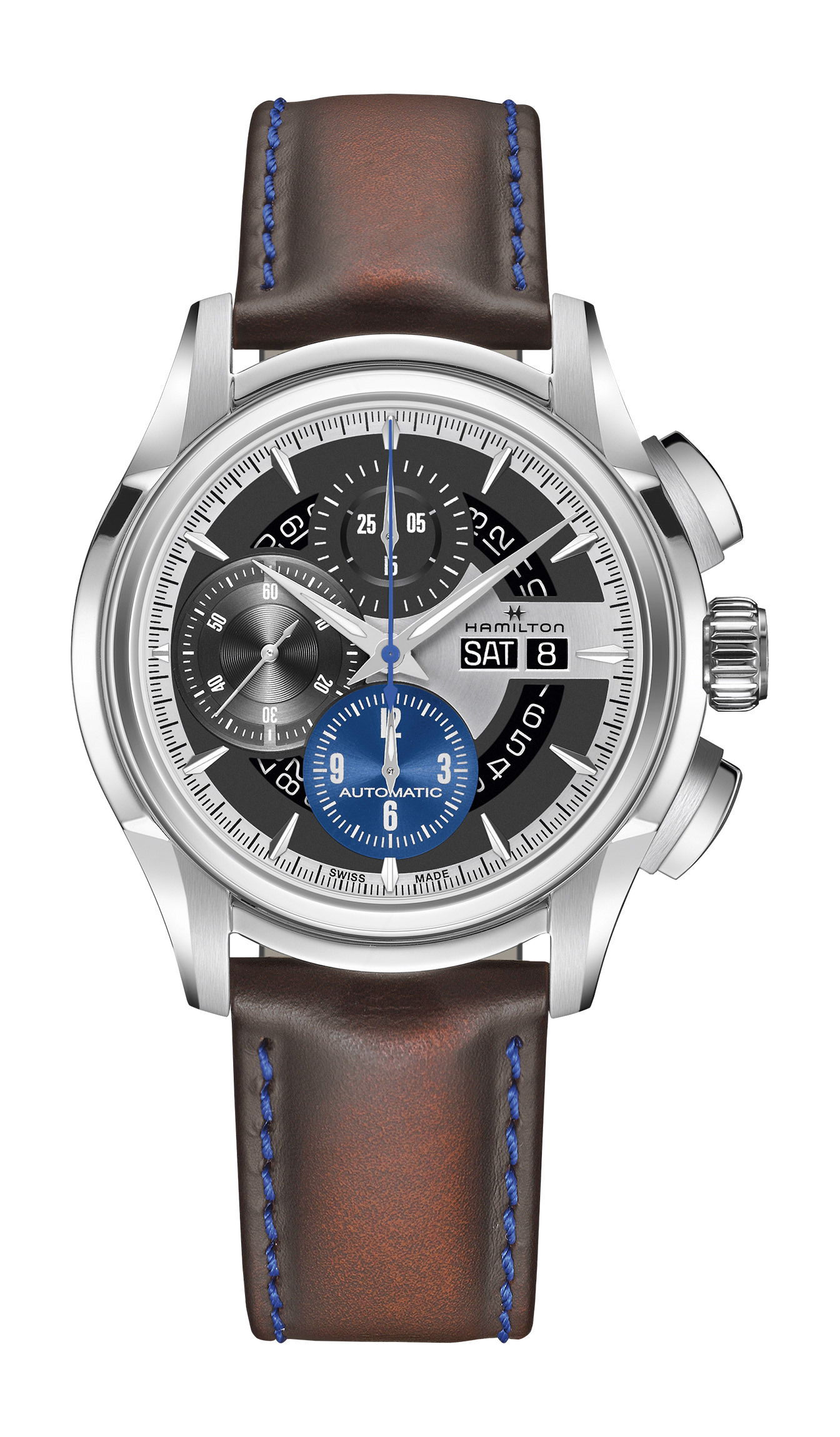 Hamilton Jazzmaster Face-2-Face luxury timepiece - detailed view