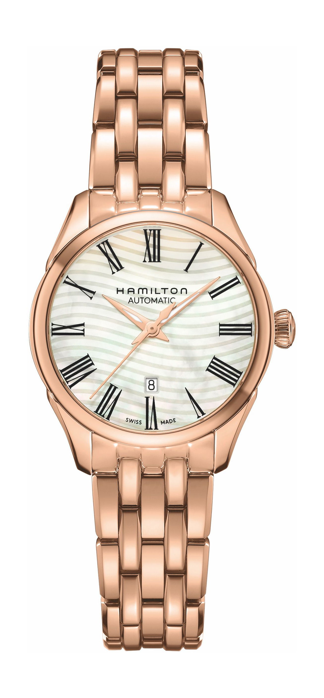 Hamilton Jazzmaster Lady Auto luxury timepiece - detailed view