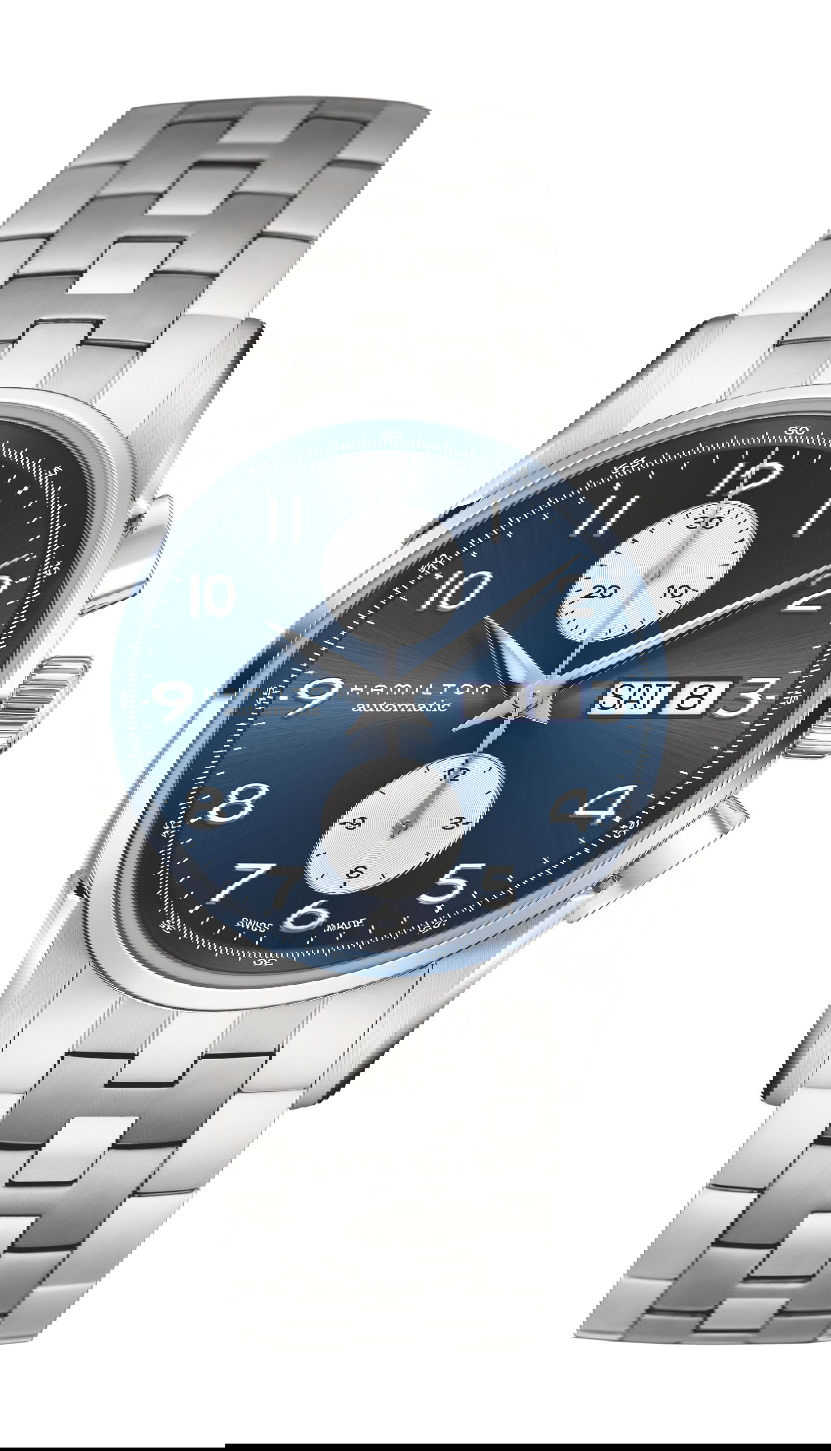 Hamilton Jazzmaster Maestro Auto Chrono 41 mm luxury timepiece - detailed view