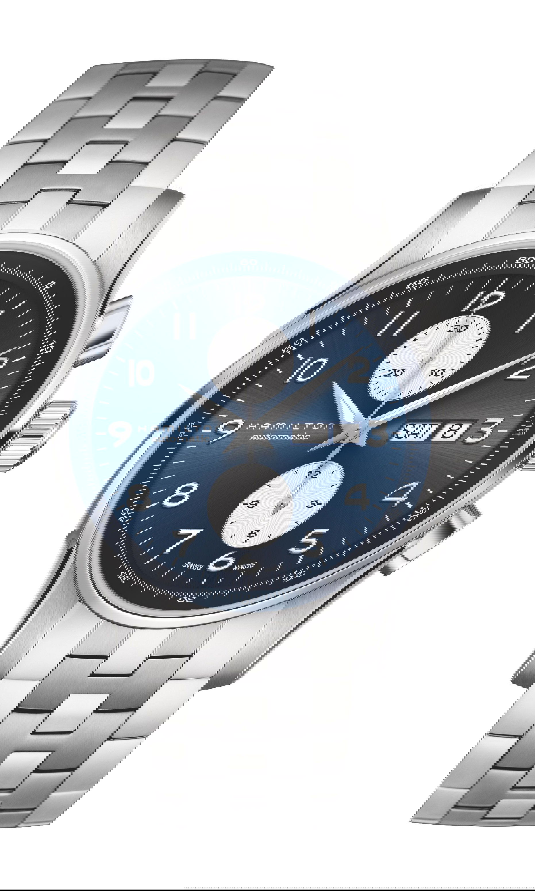 Hamilton Jazzmaster Maestro Auto Chrono 45 mm luxury timepiece - detailed view