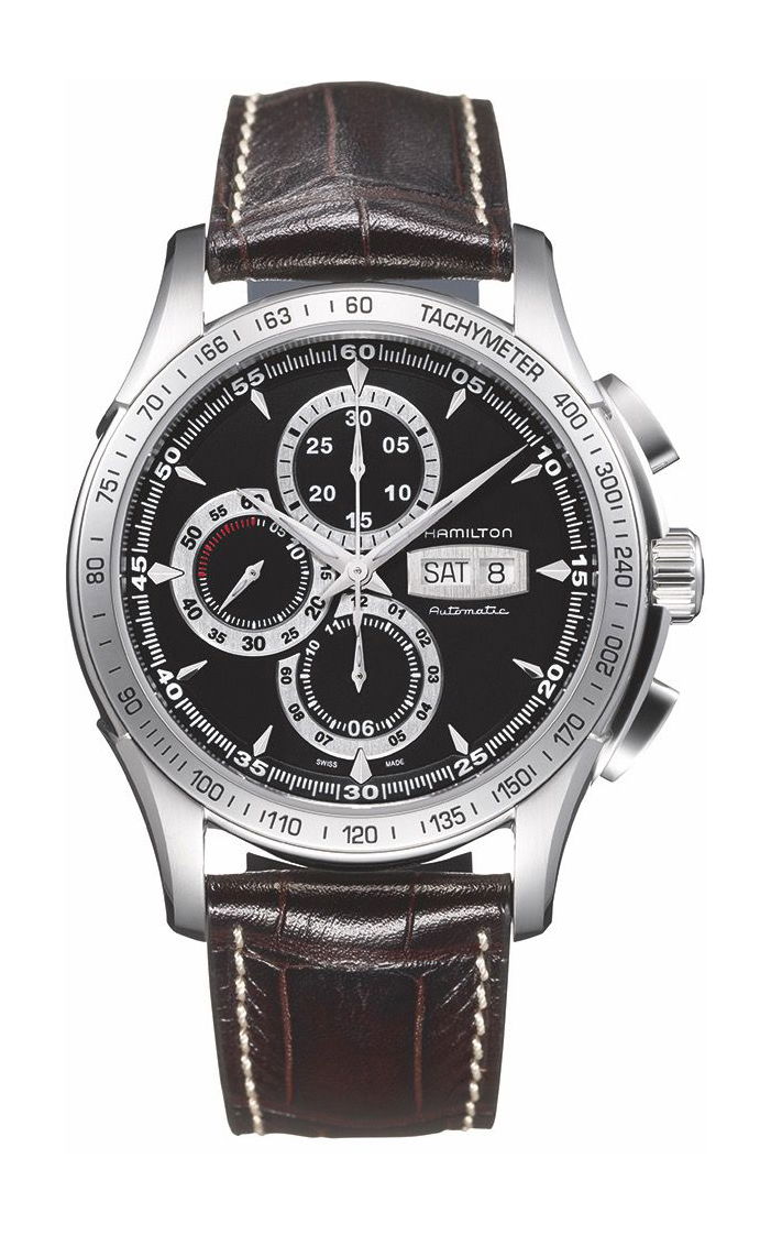 Hamilton Jazzmaster Montre Lord Auto Chrono luxury timepiece - detailed view
