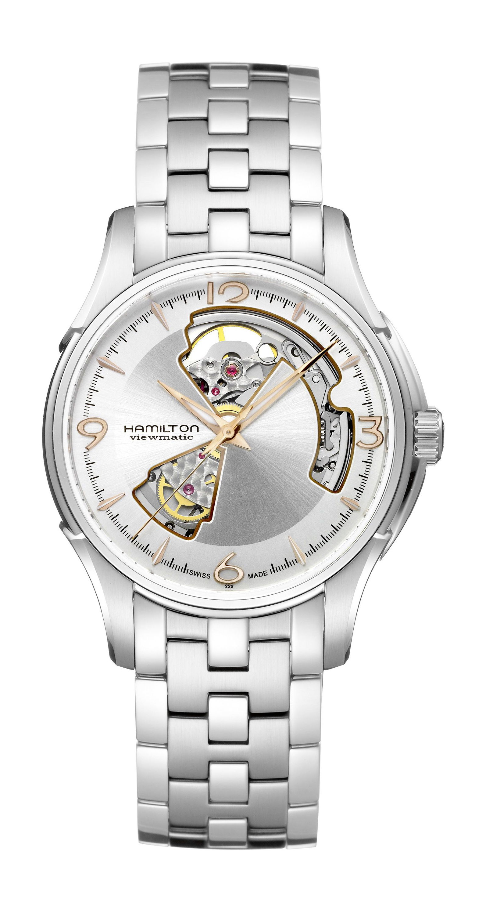 Hamilton Jazzmaster Open Heart Auto 40mm luxury timepiece - detailed view
