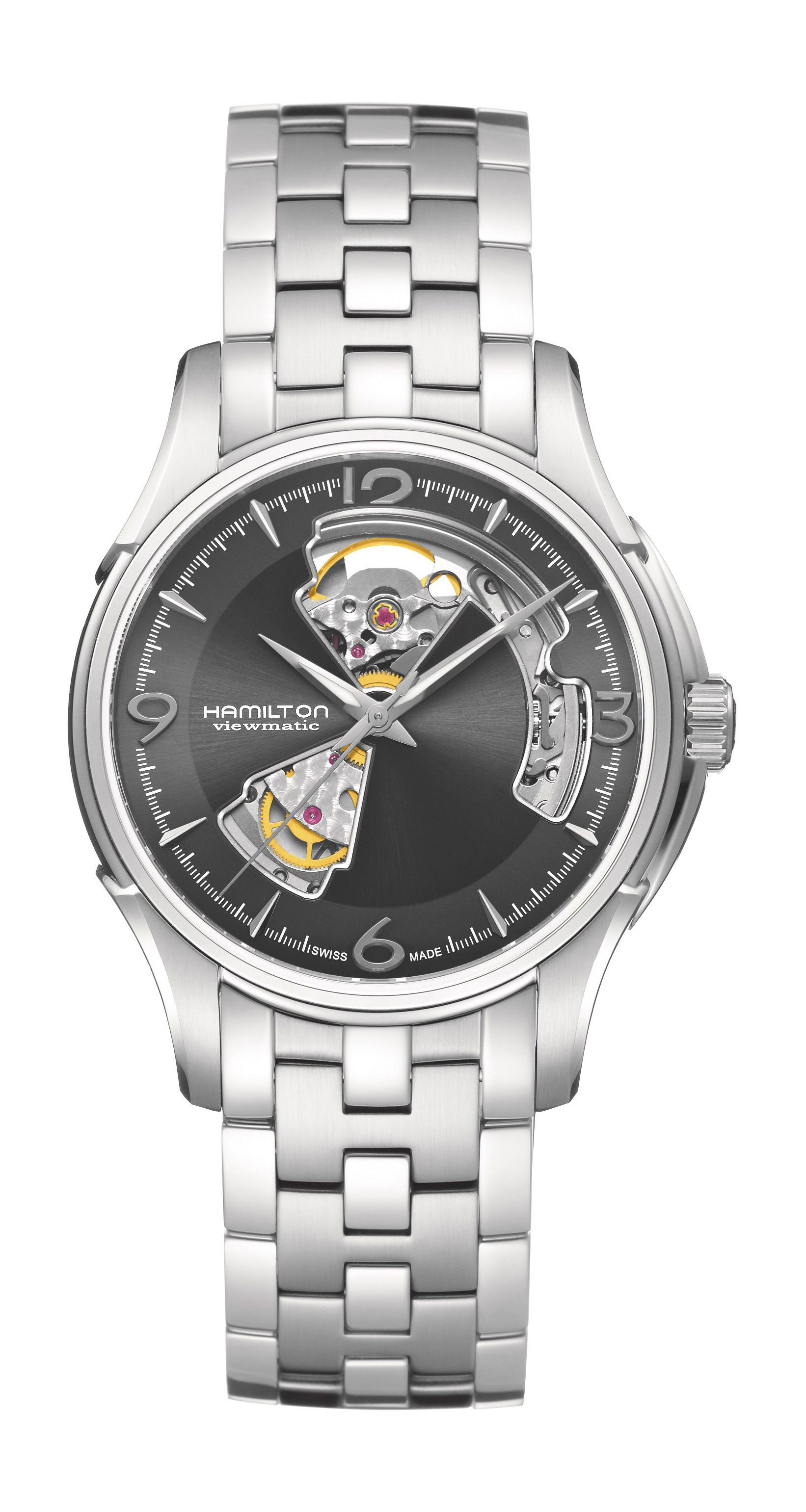 Hamilton Jazzmaster Open Heart Auto 40mm luxury timepiece - detailed view