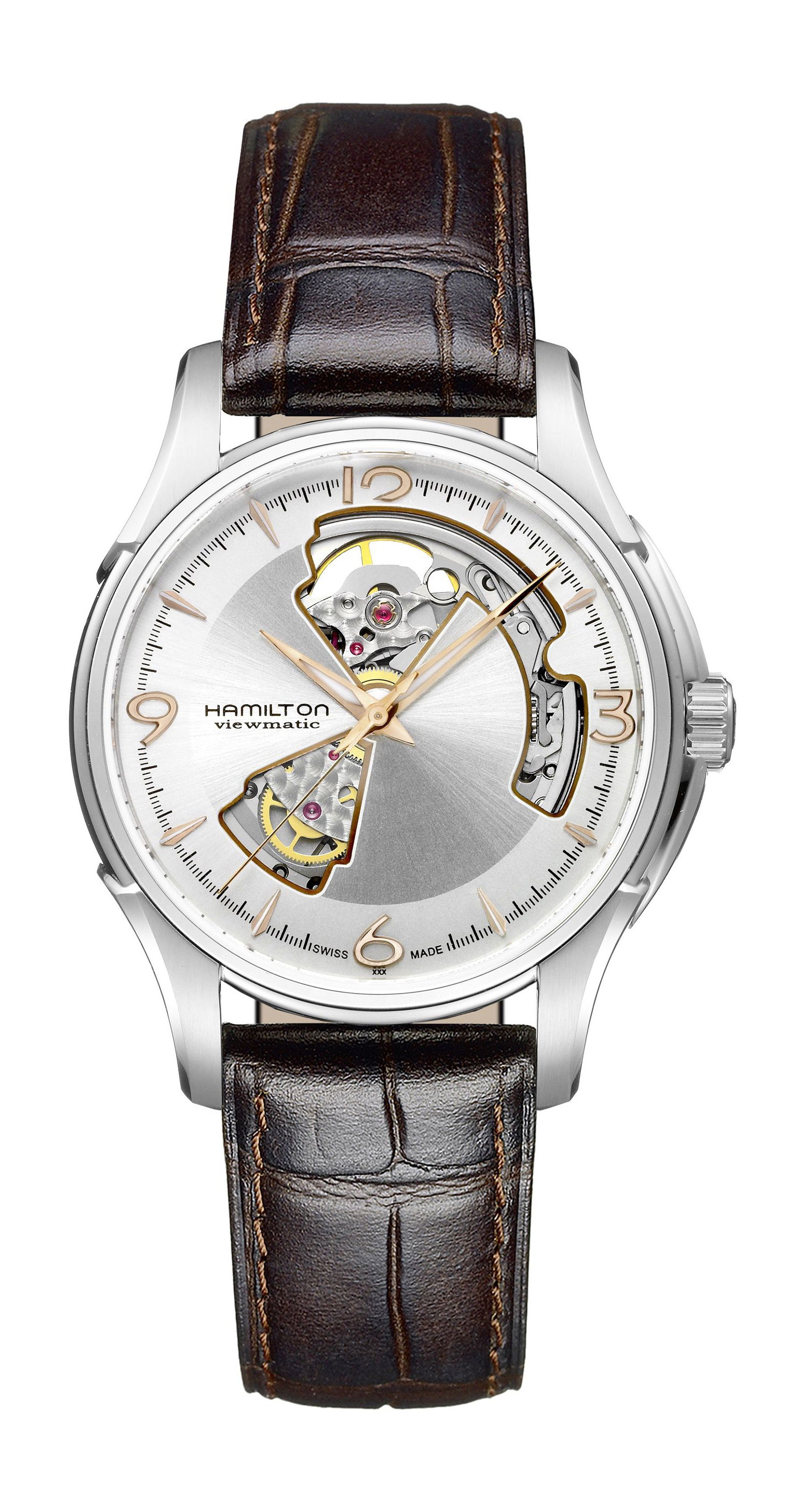 Hamilton Jazzmaster Open Heart Auto 40mm luxury timepiece - detailed view
