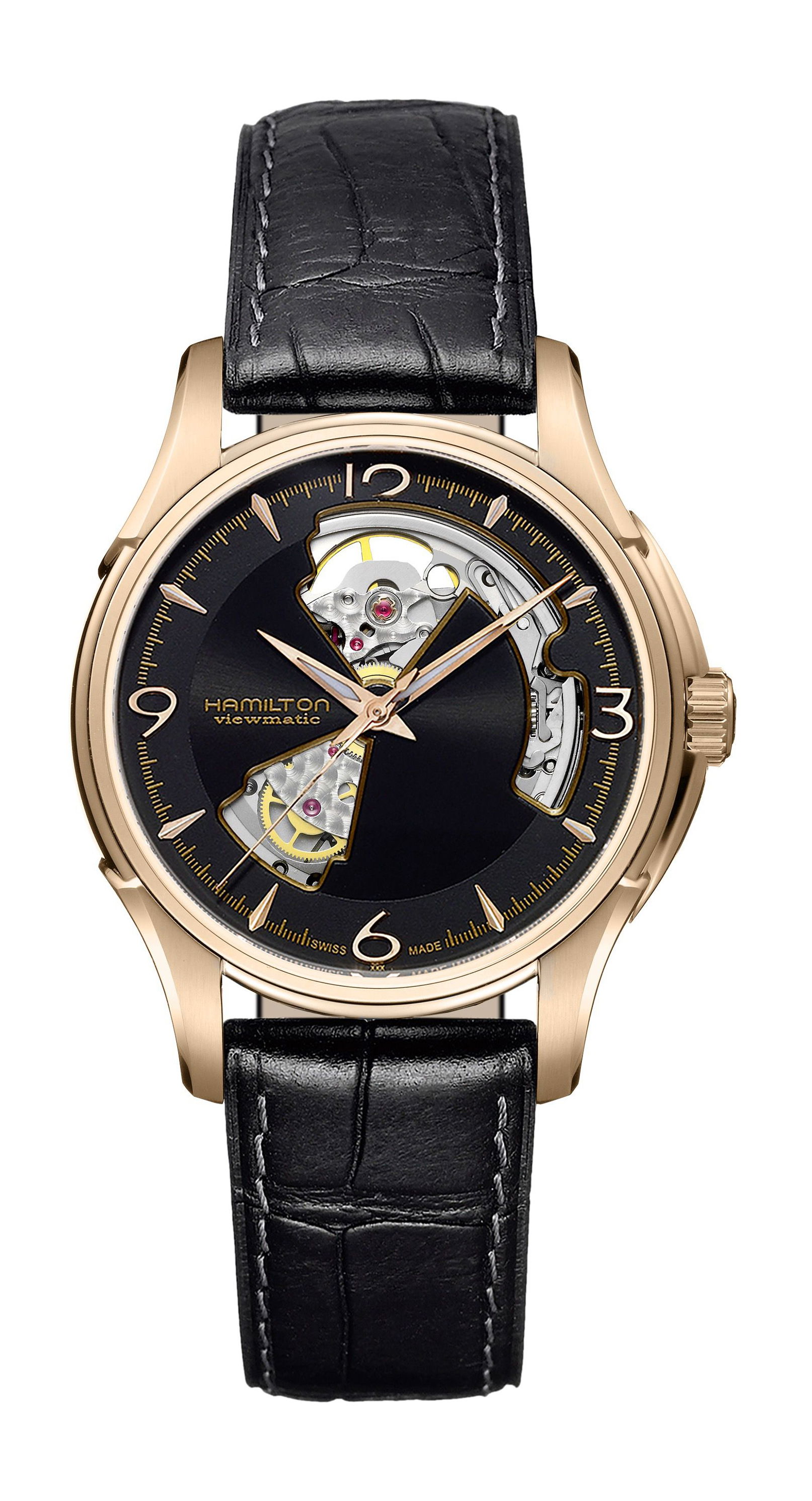Hamilton Jazzmaster Open Heart Auto 40mm luxury timepiece - detailed view