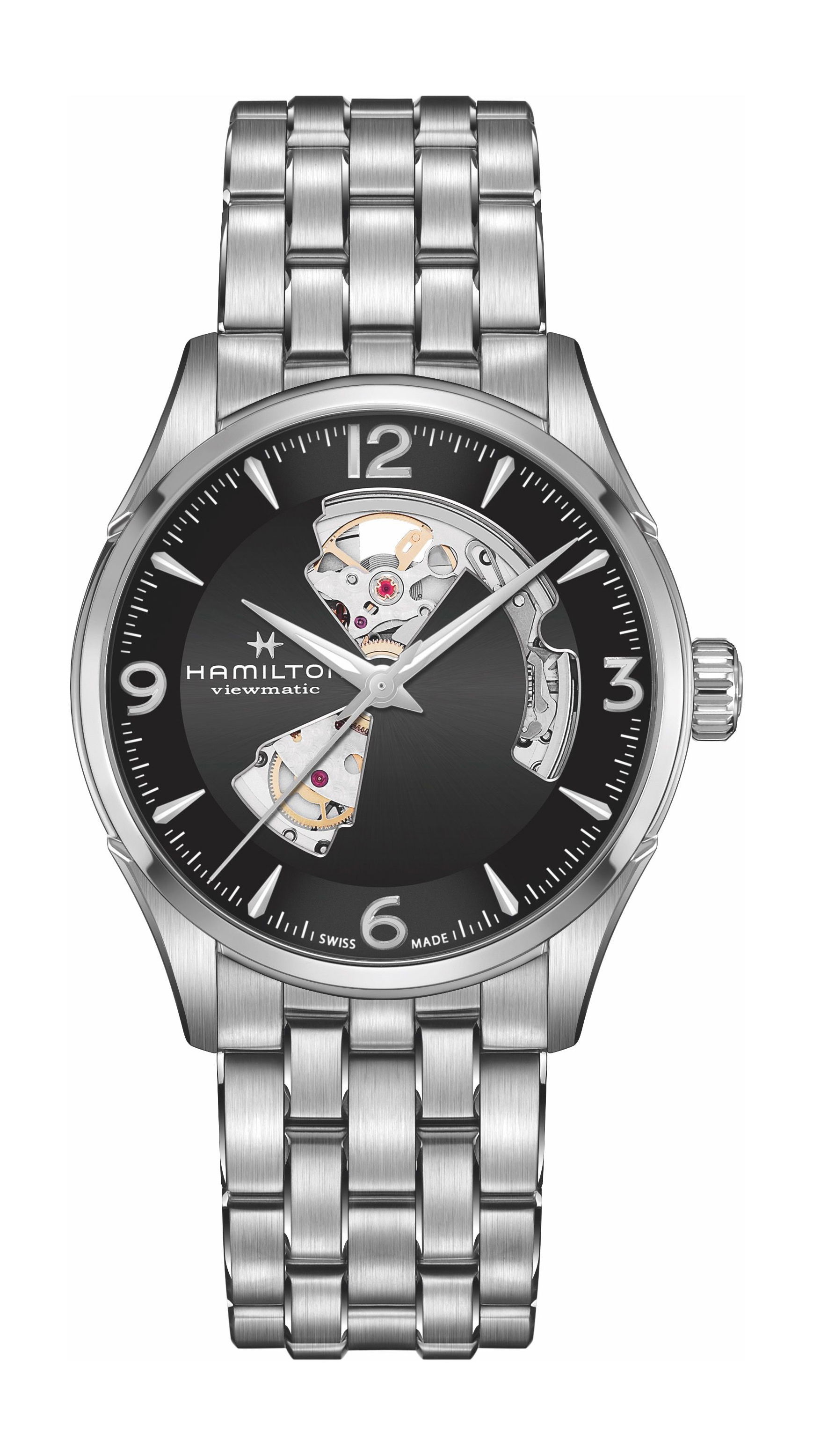 Hamilton Jazzmaster Open Heart Auto 42mm luxury timepiece - detailed view