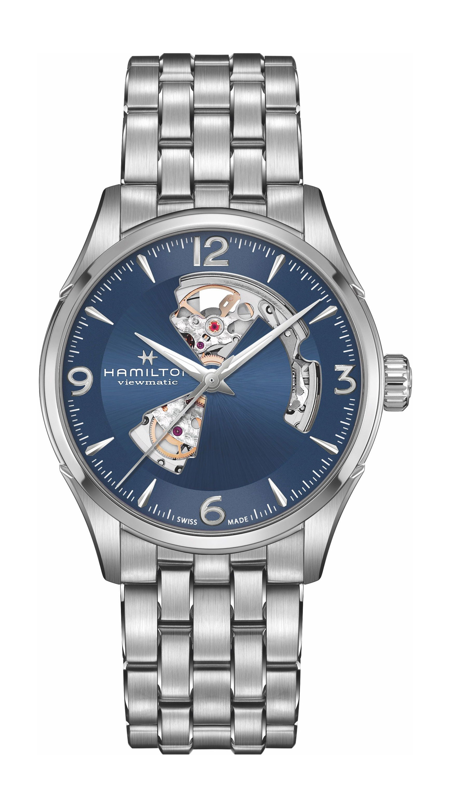 Hamilton Jazzmaster Open Heart Auto 42mm luxury timepiece - detailed view