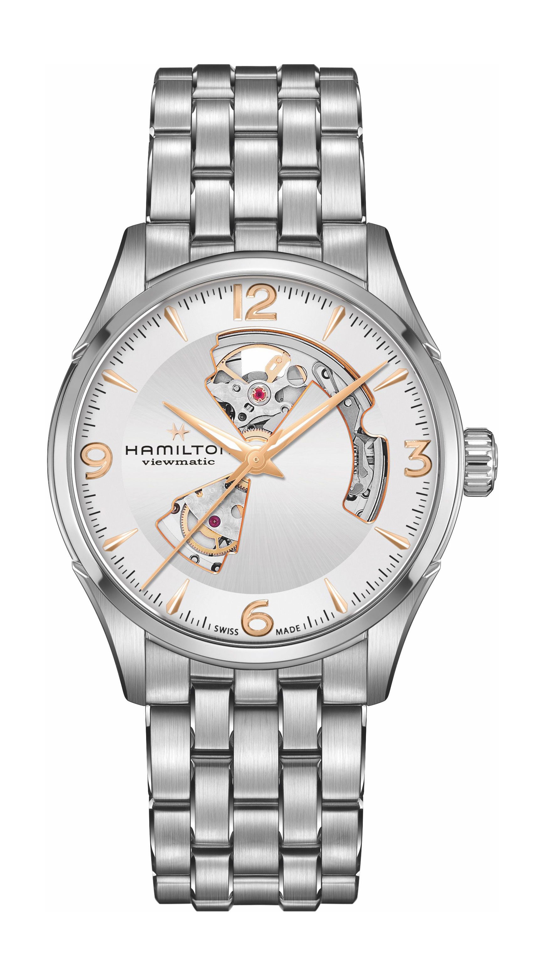 Hamilton Jazzmaster Open Heart Auto 42mm luxury timepiece - detailed view