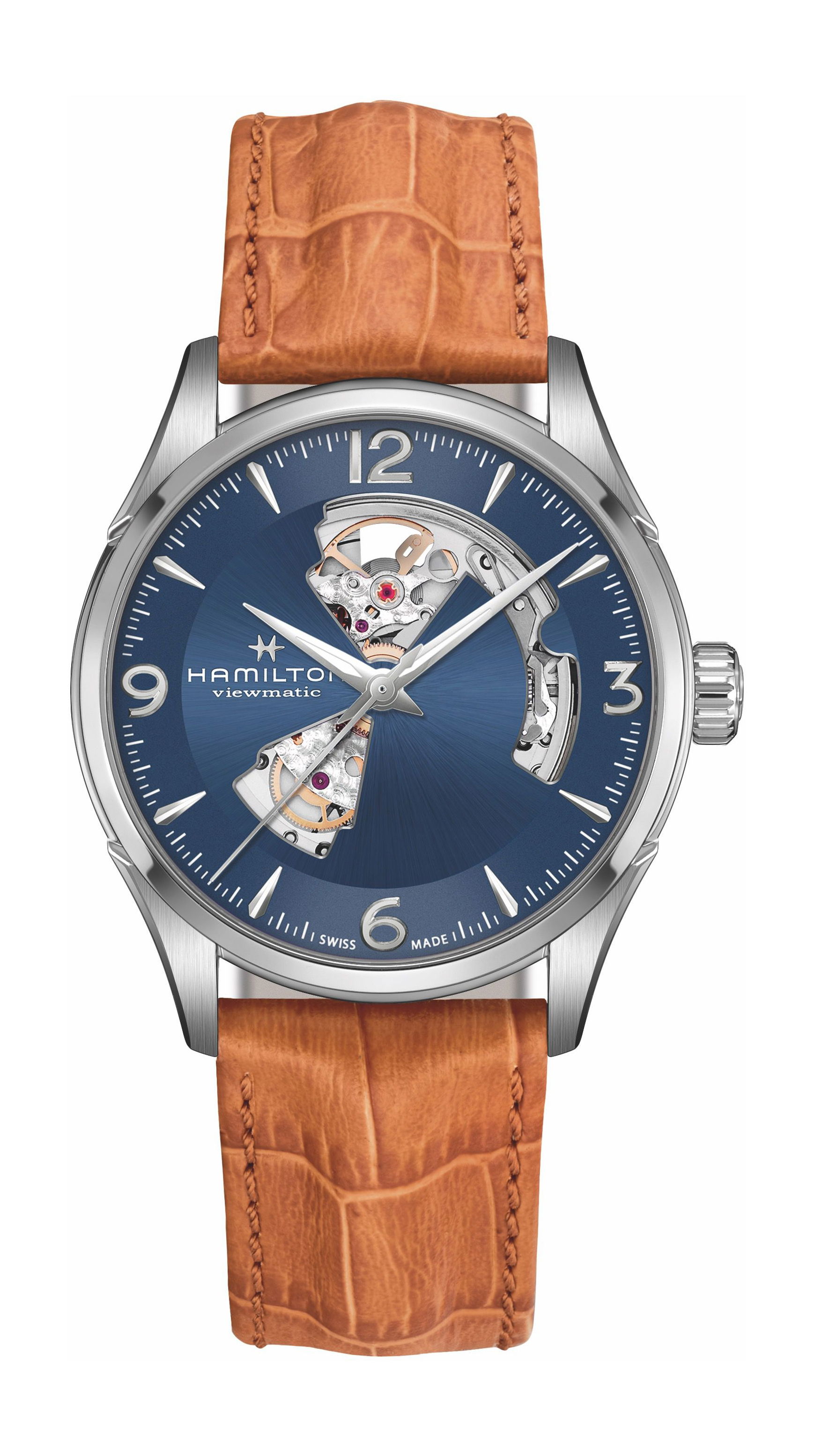 Hamilton Jazzmaster Open Heart Auto 42mm luxury timepiece - detailed view