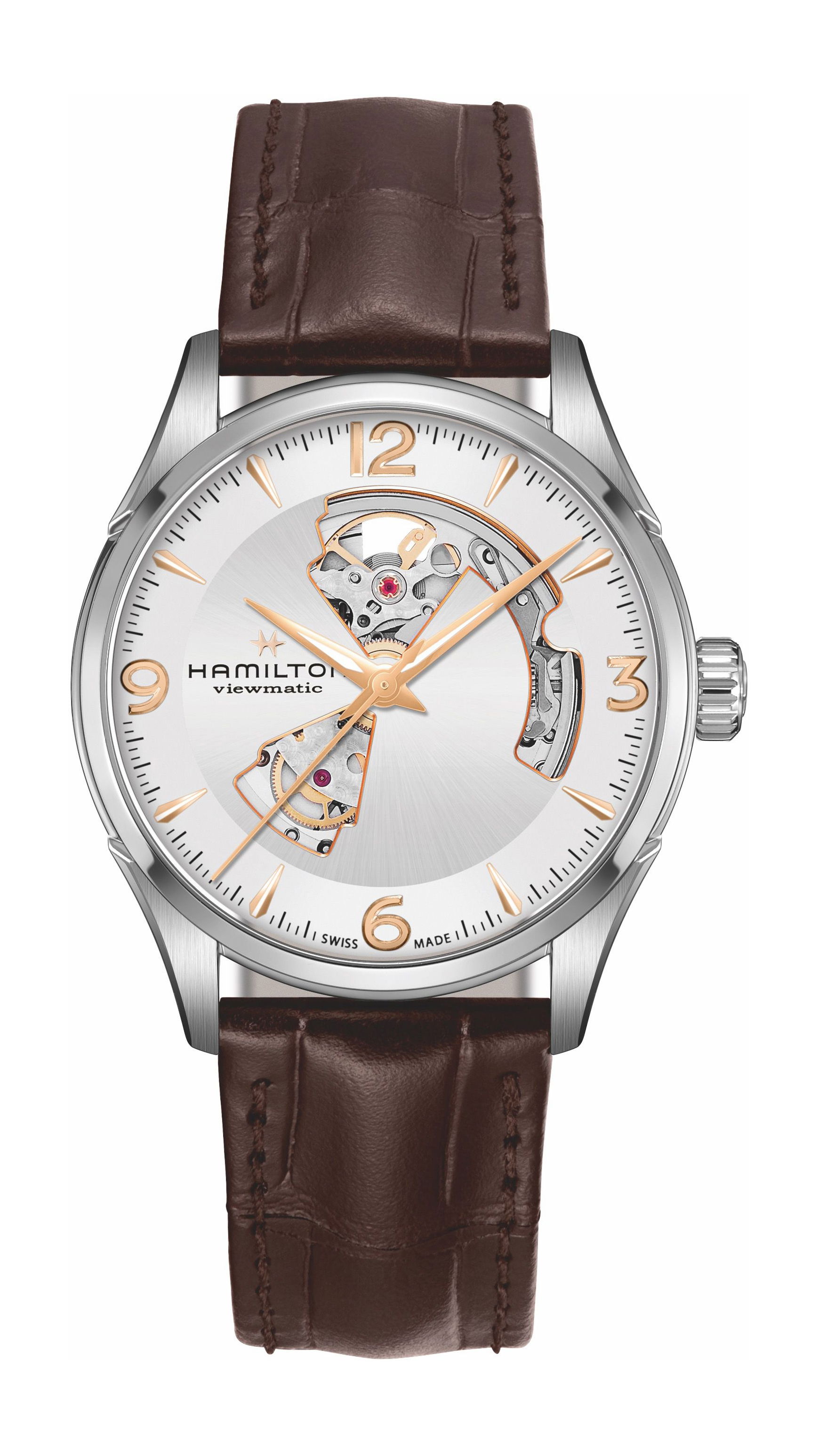 Hamilton Jazzmaster Open Heart Auto 42mm luxury timepiece - detailed view