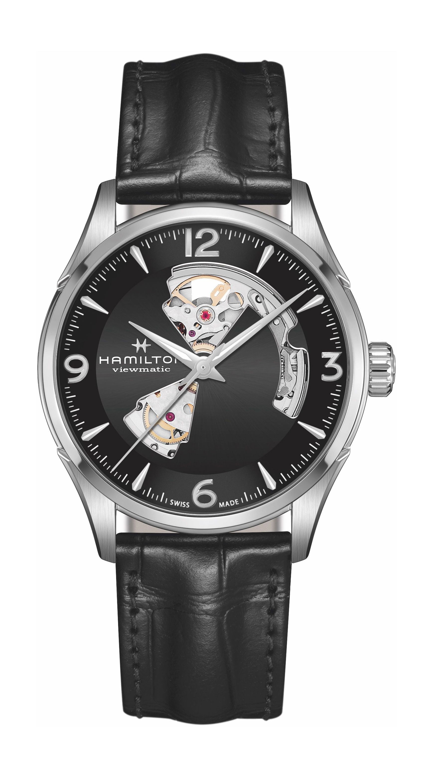 Hamilton Jazzmaster Open Heart Auto 42mm luxury timepiece - detailed view
