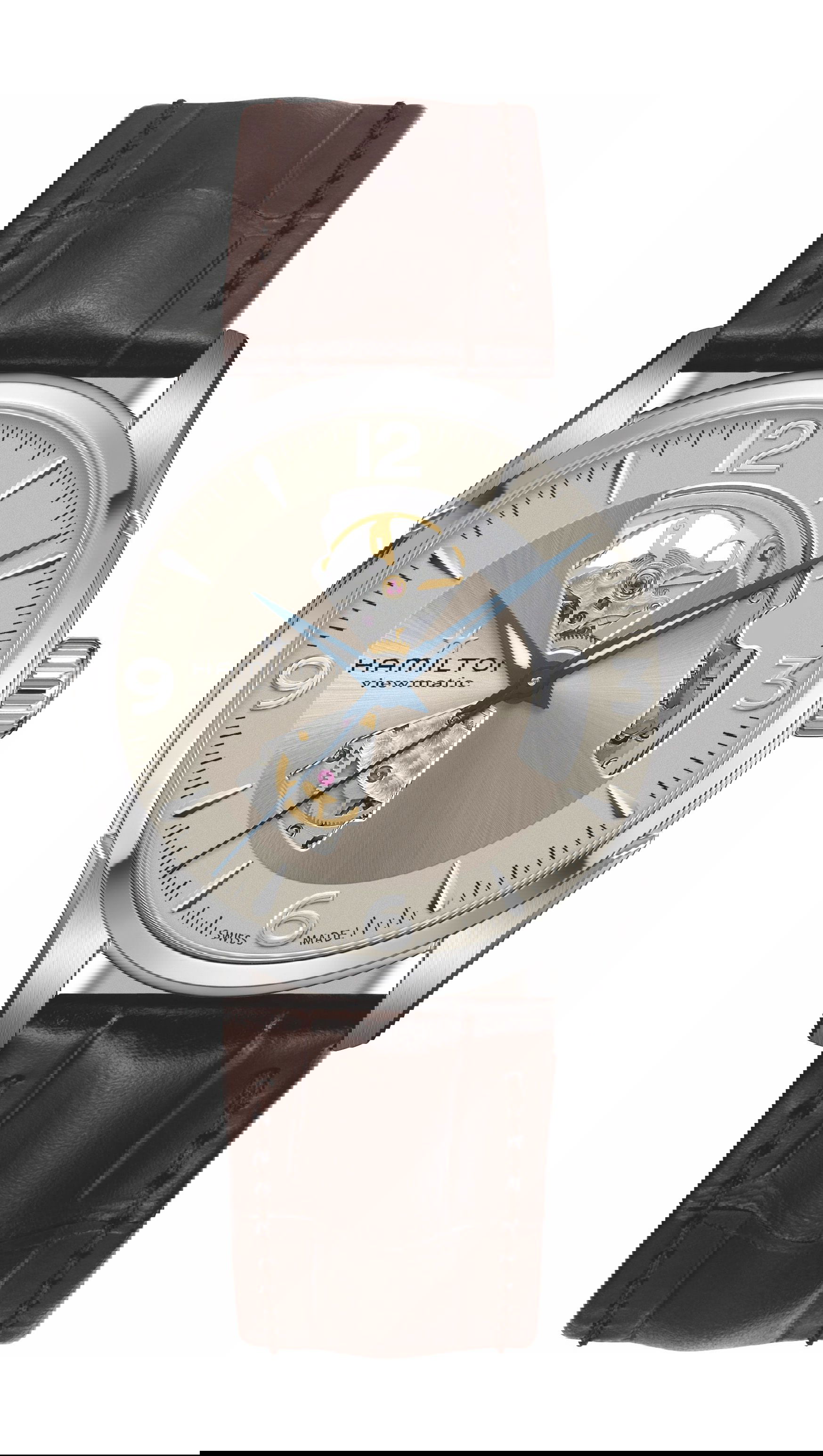Hamilton Jazzmaster Open Heart Auto luxury timepiece - detailed view