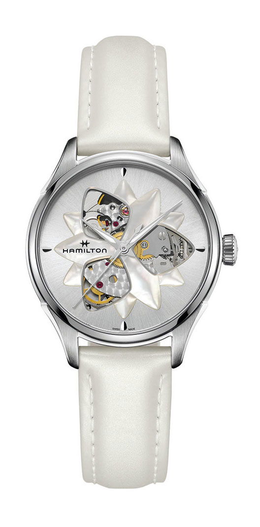 Hamilton Jazzmaster Open Heart Auto Lady luxury timepiece - detailed view