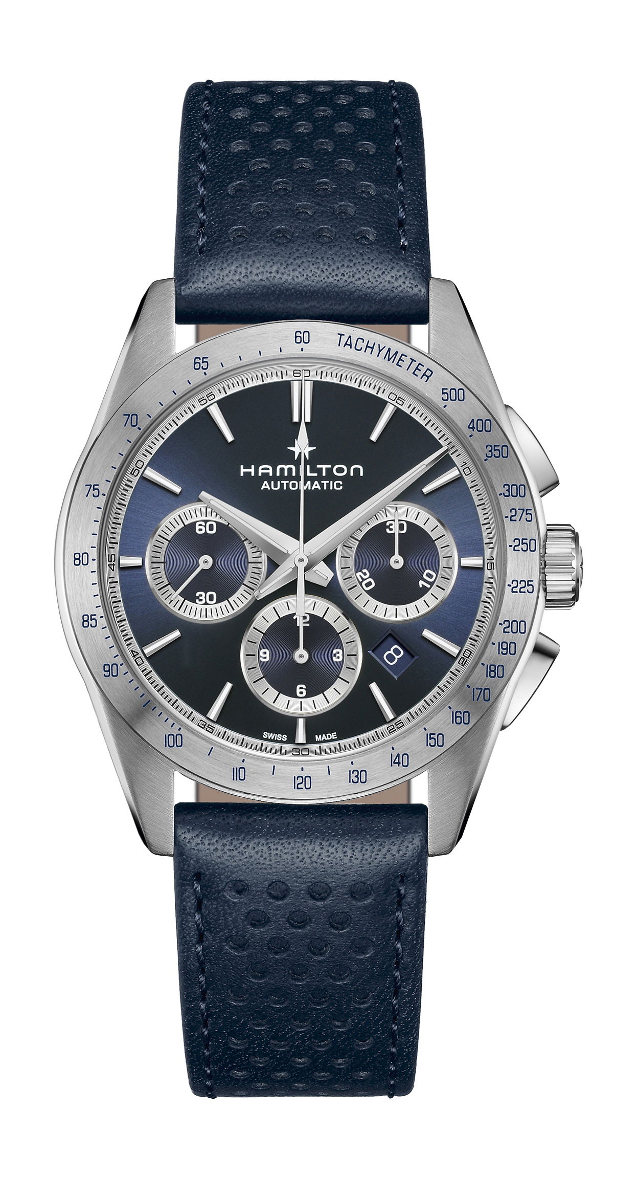 Hamilton Jazzmaster Performer Automatic Chronograph 42mm luxury timepiece - detailed view