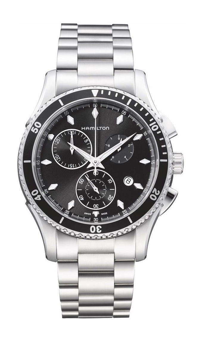 Hamilton Jazzmaster Seaview Chrono Quartz luxury timepiece - detailed view