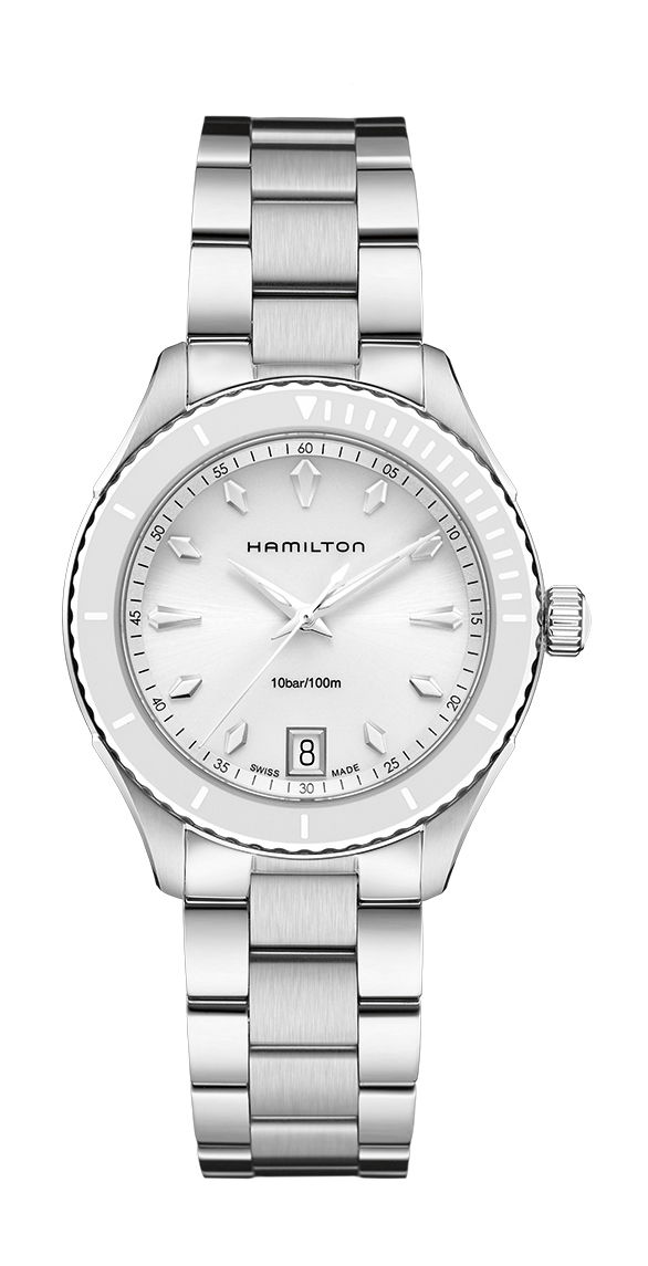 Hamilton Jazzmaster Seaview Quartz luxury timepiece - detailed view