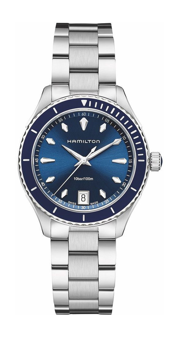 Hamilton Jazzmaster Seaview Quartz luxury timepiece - detailed view