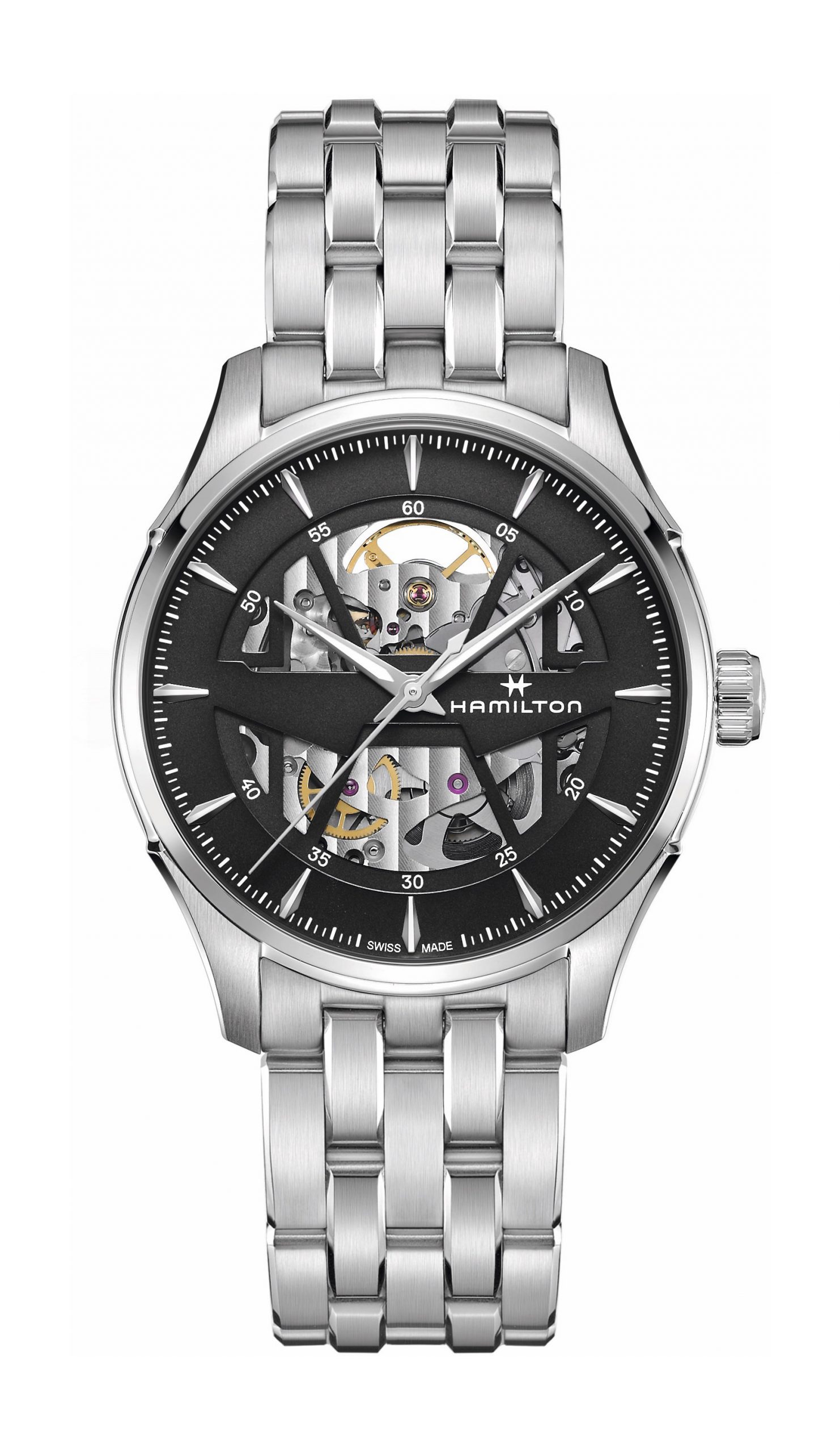 Hamilton Jazzmaster Skeleton luxury timepiece - detailed view