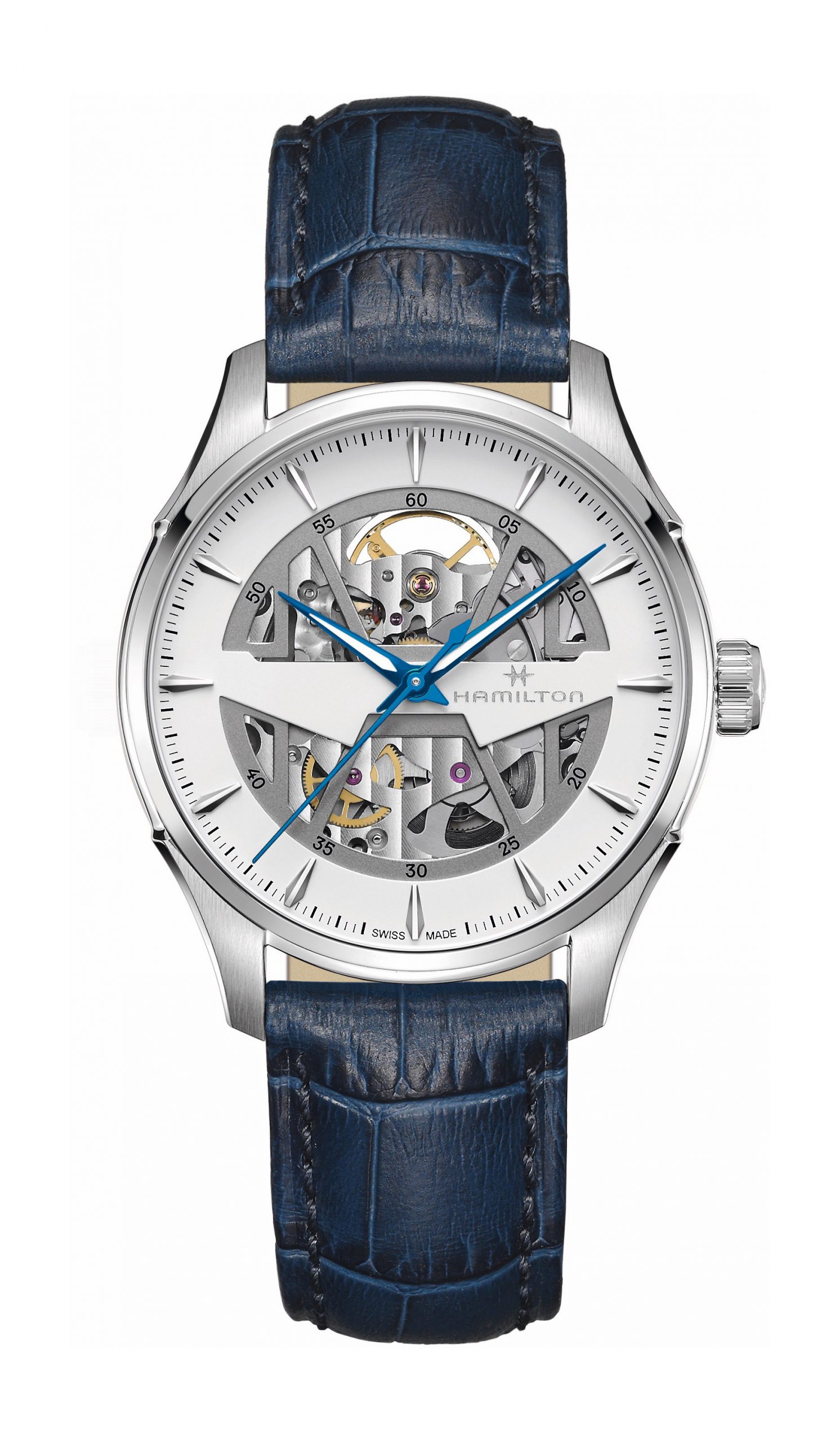 Hamilton Jazzmaster Skeleton luxury timepiece - detailed view