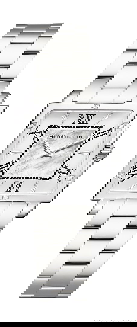 Hamilton Jazzmaster Square Lady Quarzo luxury timepiece - detailed view
