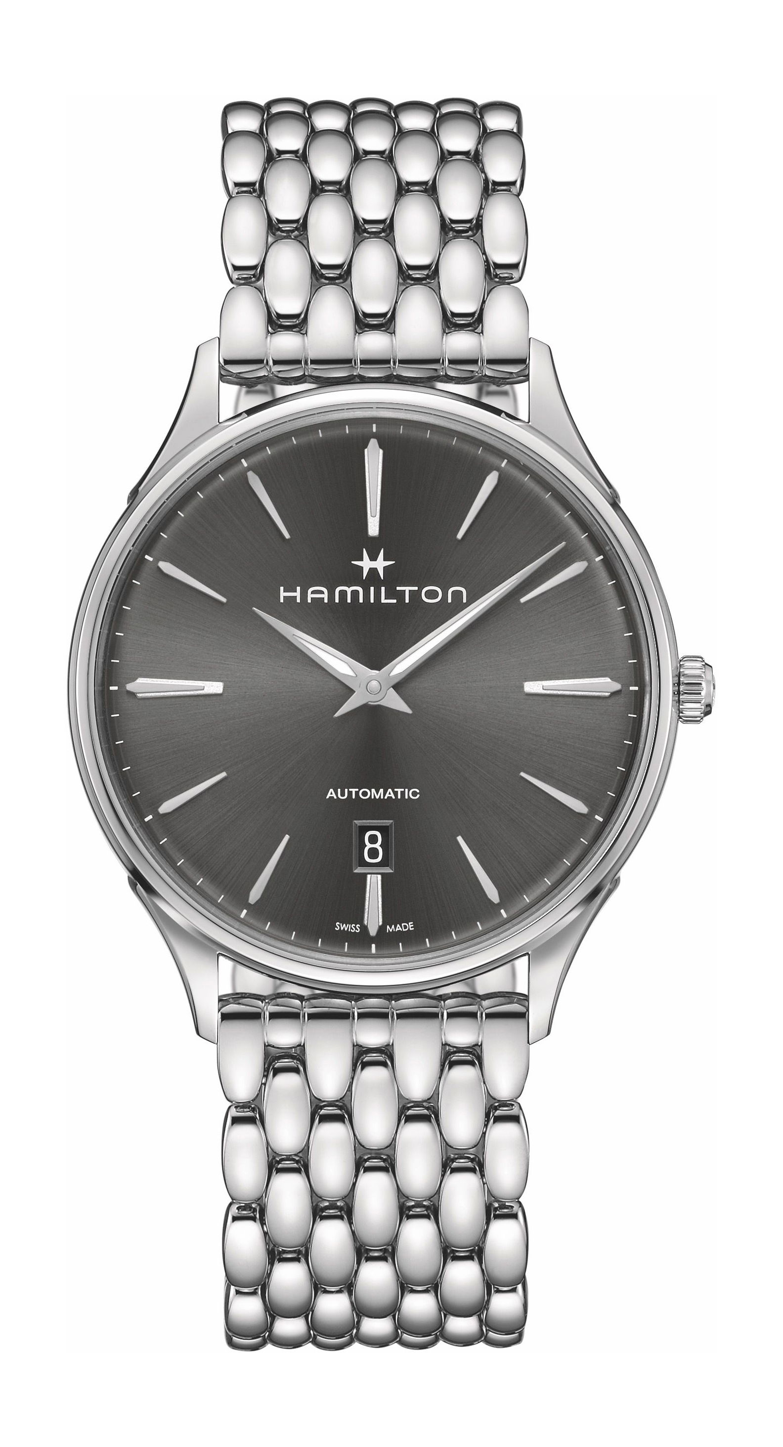 Hamilton Jazzmaster Thinline Auto luxury timepiece - detailed view