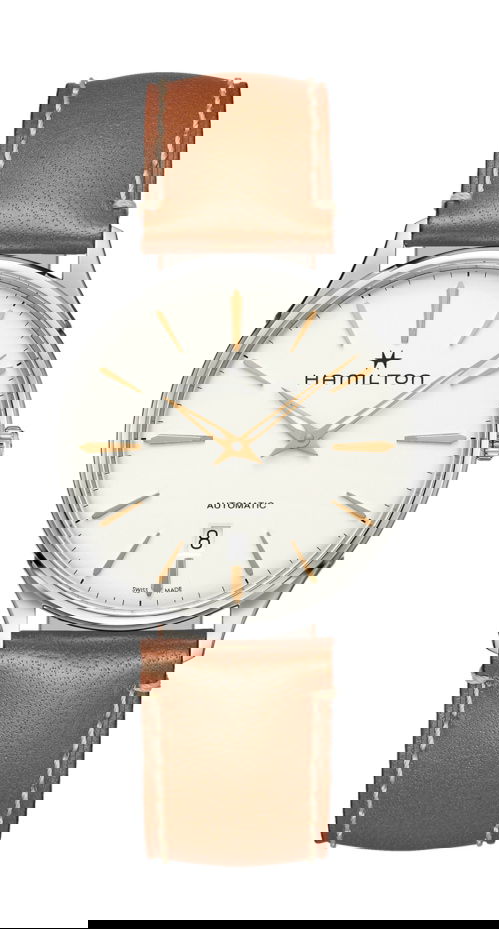 Hamilton Jazzmaster Thinline Auto luxury timepiece - detailed view
