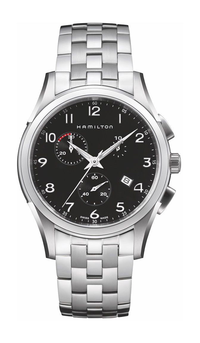 Hamilton Jazzmaster Thinline Chrono Quartz luxury timepiece - detailed view