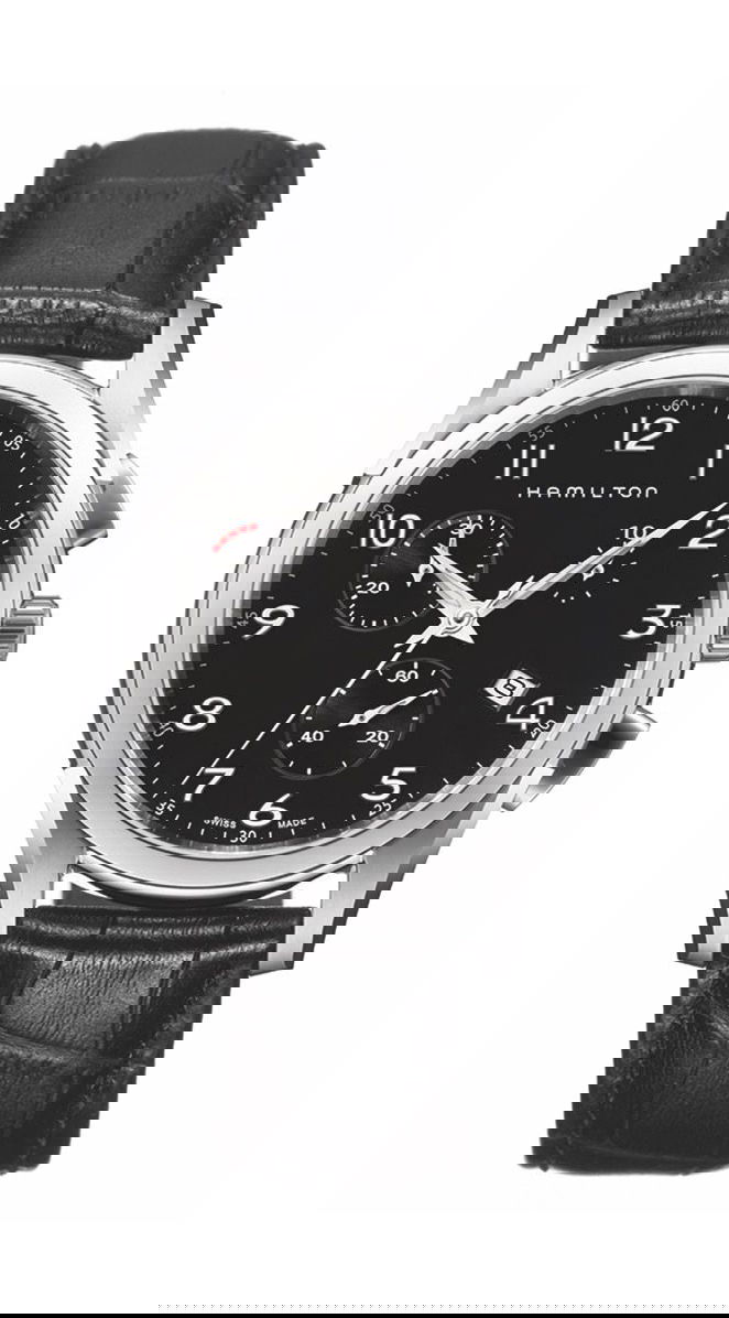 Hamilton Jazzmaster Thinline Chrono Quartz luxury timepiece - detailed view