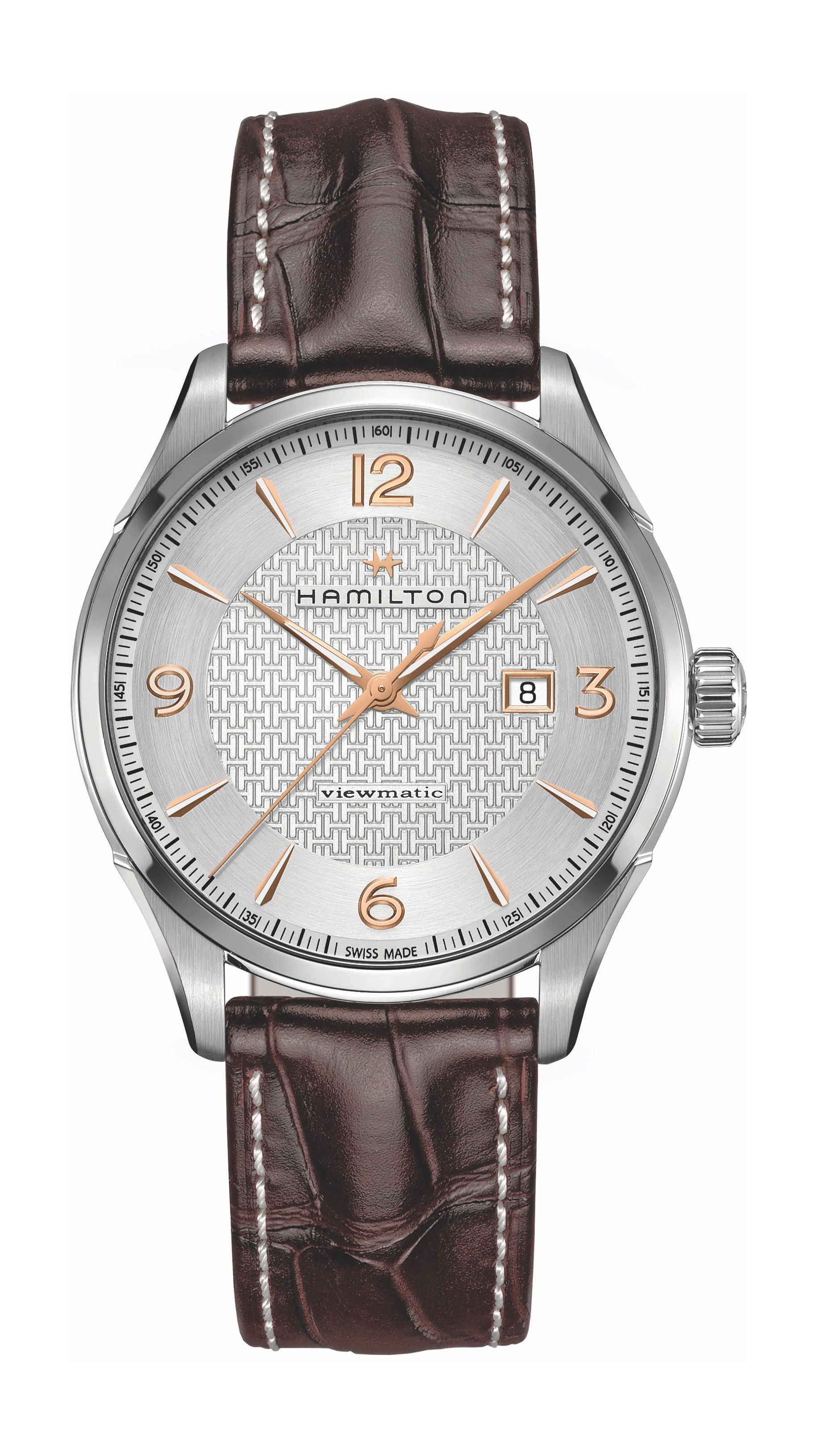 Hamilton Jazzmaster Viewmatic Auto luxury timepiece - detailed view