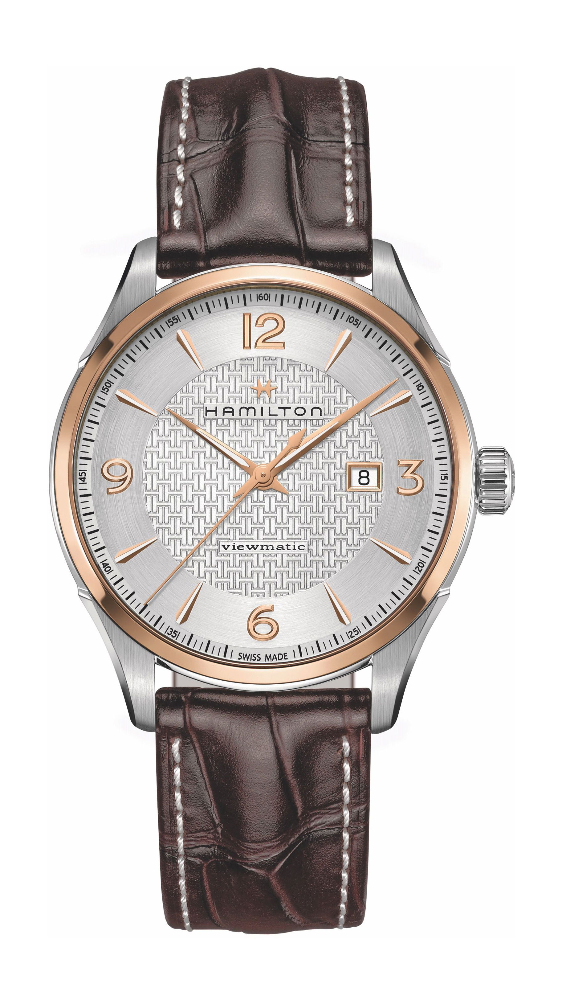 Hamilton Jazzmaster Viewmatic Auto luxury timepiece - detailed view