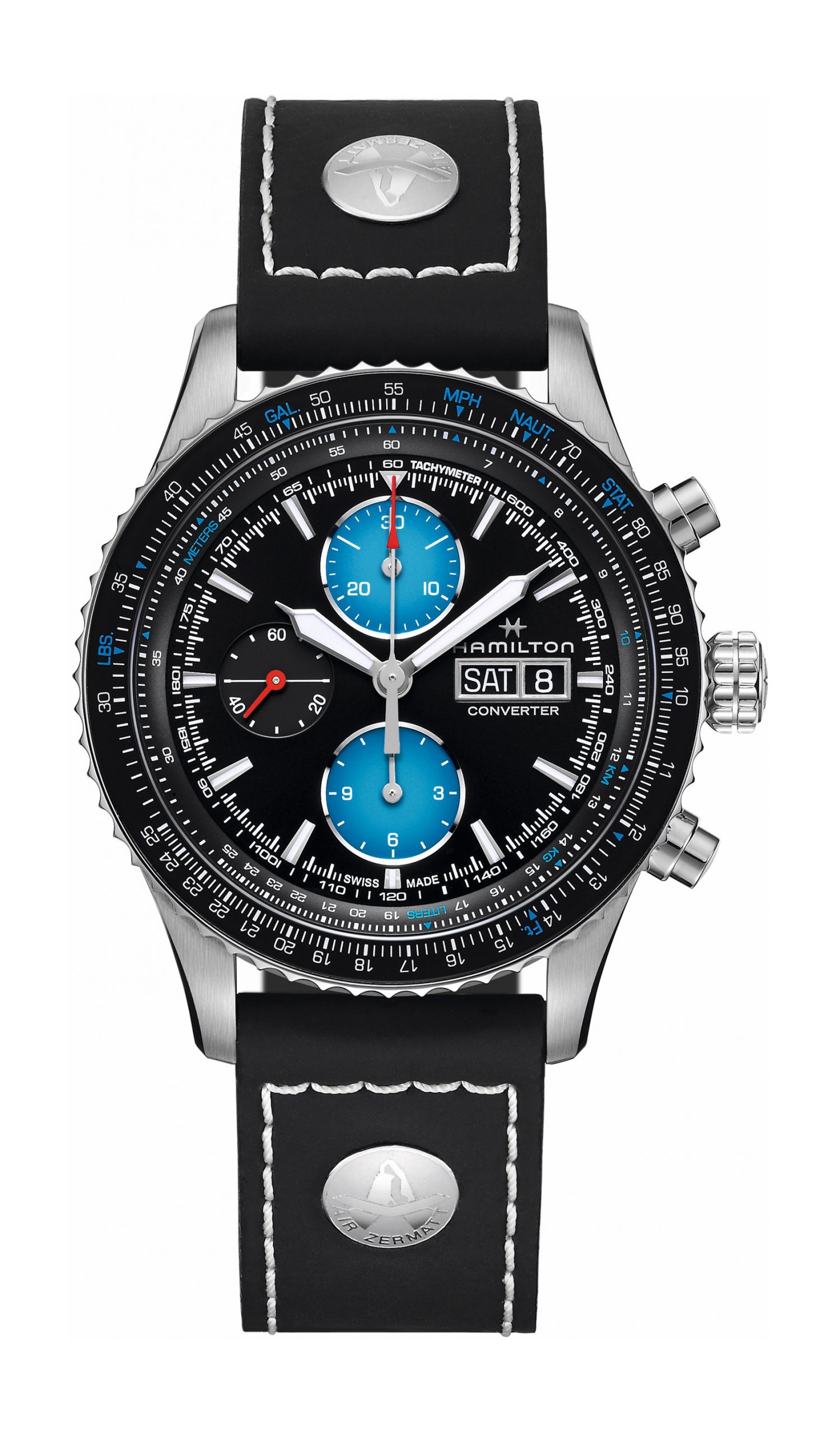 Hamilton Khaki Aviation Converter Auto Chrono luxury timepiece - detailed view