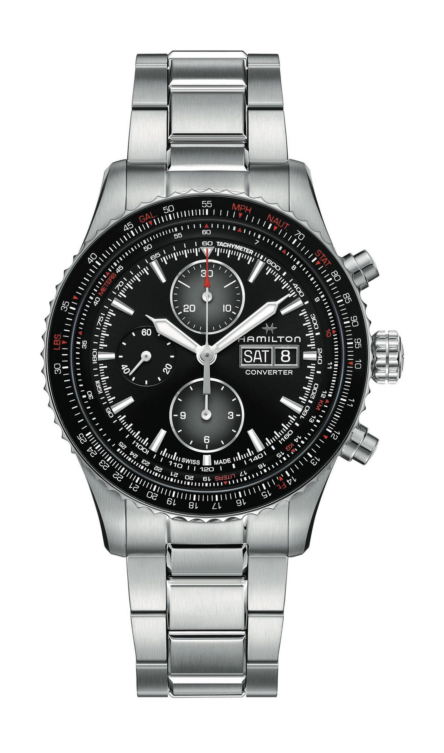 Hamilton Khaki Aviation Converter Auto Chrono luxury timepiece - detailed view