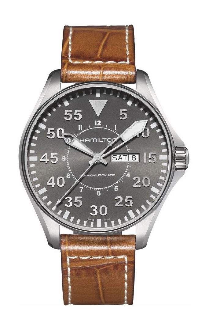 Hamilton Khaki Aviation Khaki Pilot Auto luxury timepiece - detailed view