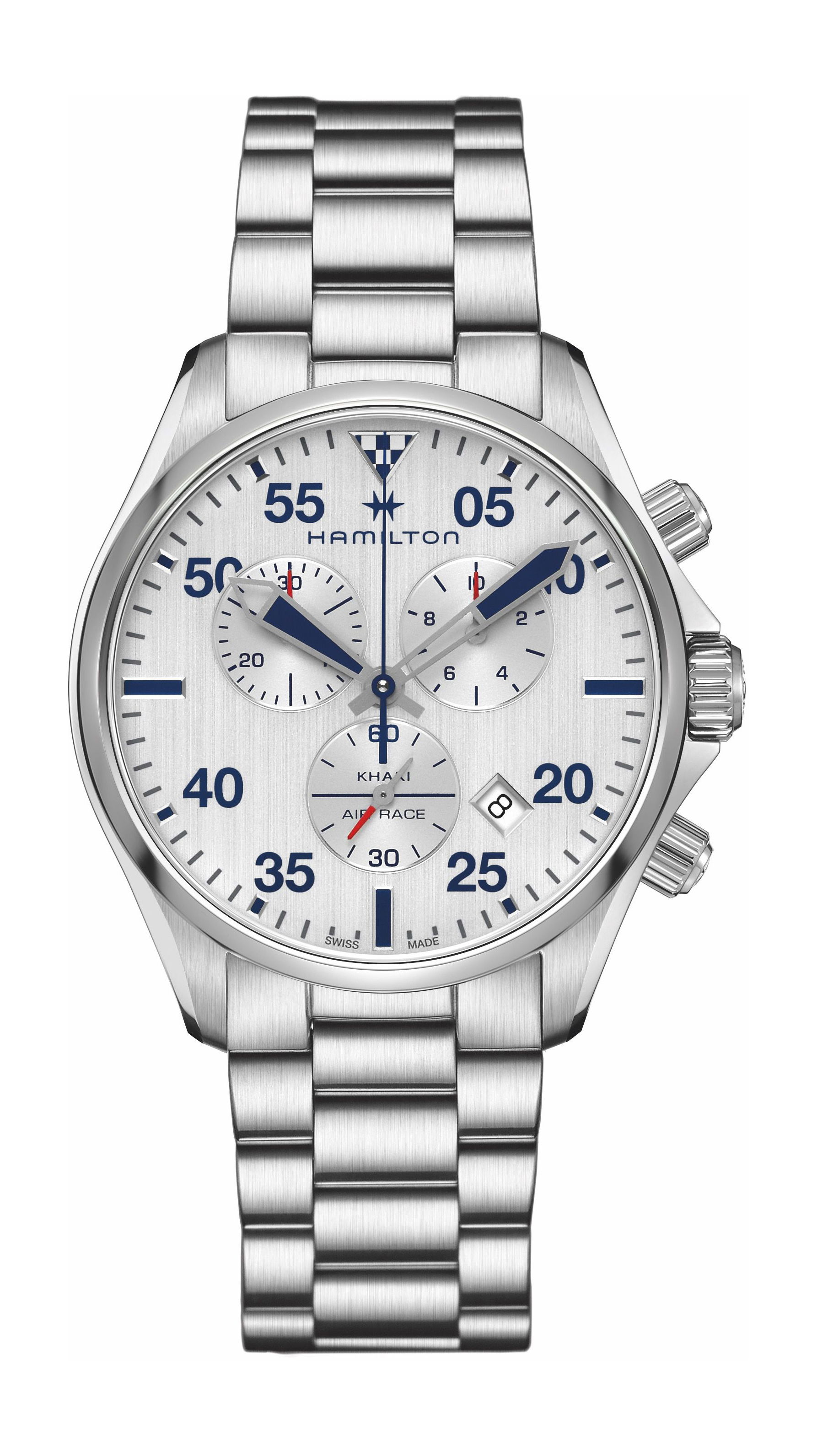 Hamilton Khaki Aviation Khaki Pilot  Chrono Quartz luxury timepiece - detailed view