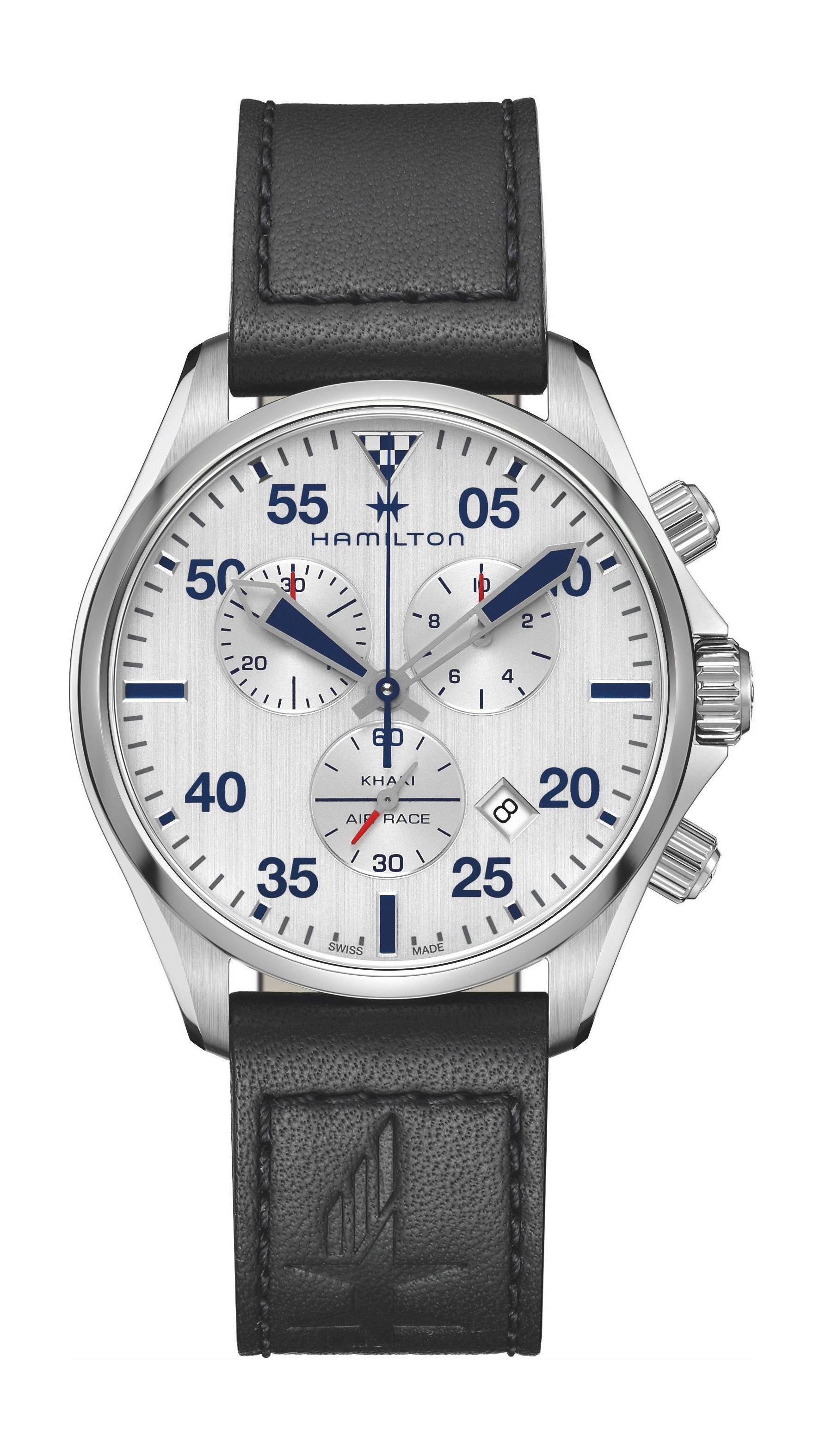 Hamilton Khaki Aviation Khaki Pilot Chrono Quartz luxury timepiece - detailed view