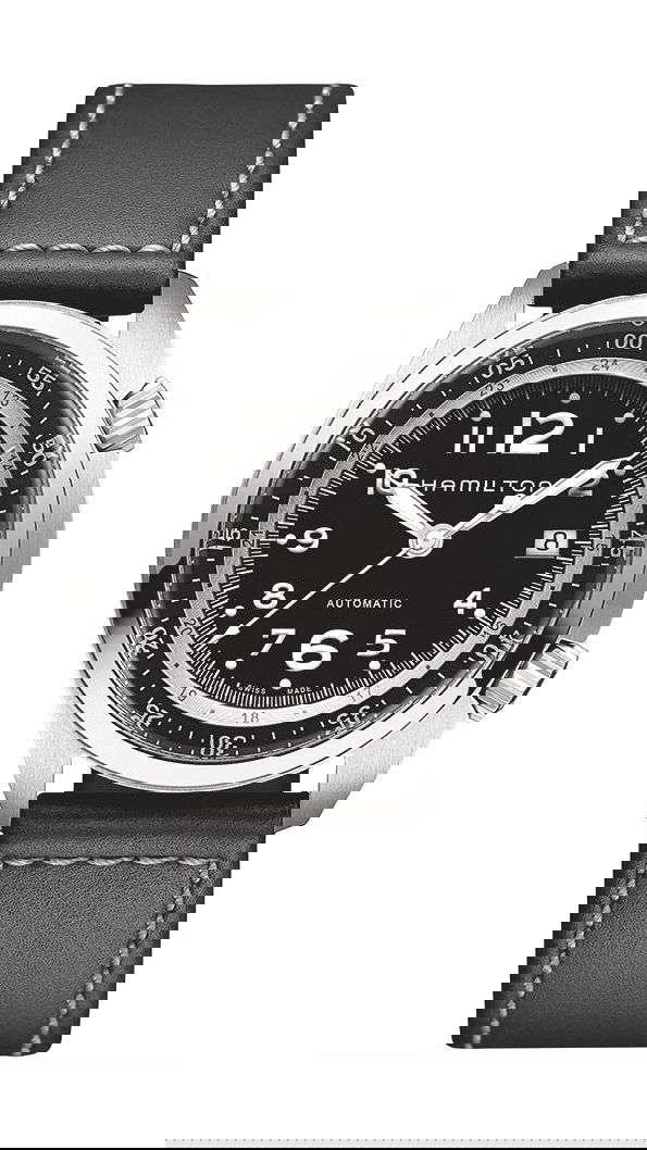 Hamilton Khaki Aviation Khaki Pilot Pioneer Auto luxury timepiece - detailed view