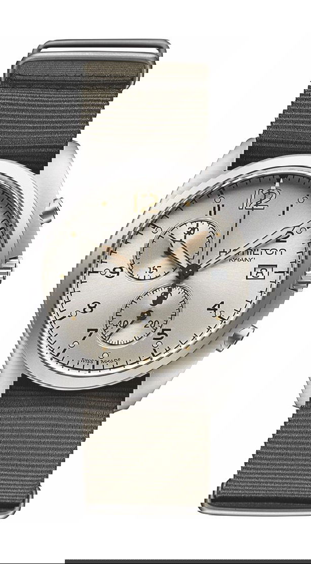 Hamilton Khaki Aviation Khaki Pilot Pioneer Chrono Quartz luxury timepiece - detailed view