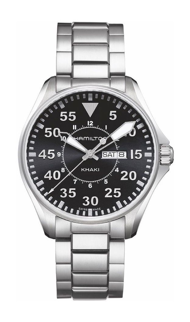 Hamilton Khaki Aviation Khaki Pilot Quartz luxury timepiece - detailed view