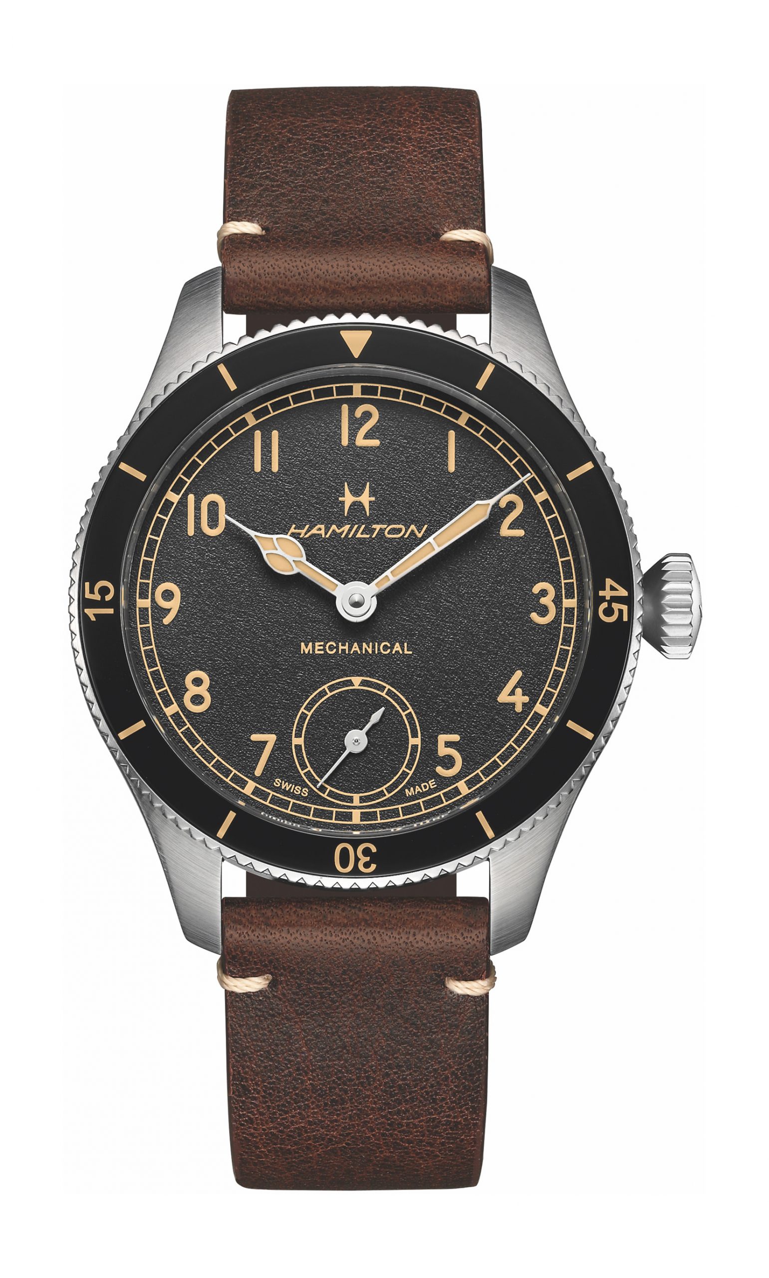 Hamilton Khaki Aviation Pilot Pioneer luxury timepiece - detailed view