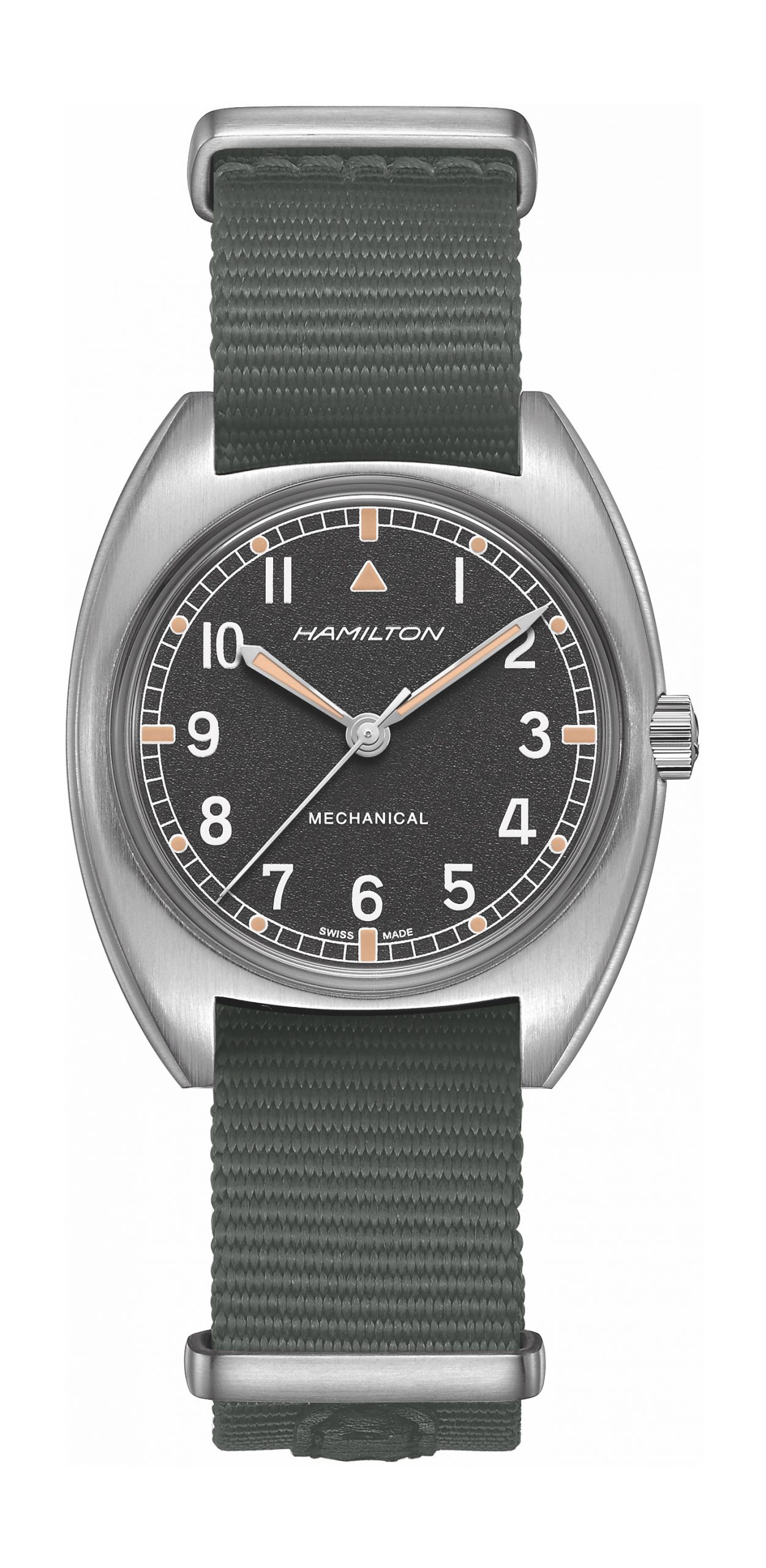 Hamilton Khaki Aviation Pilot Pioneer Mechanical luxury timepiece - detailed view