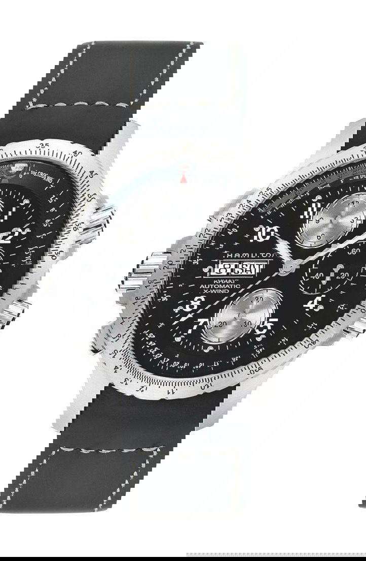 Hamilton Khaki Aviation X-Wind Auto Chrono luxury timepiece - detailed view