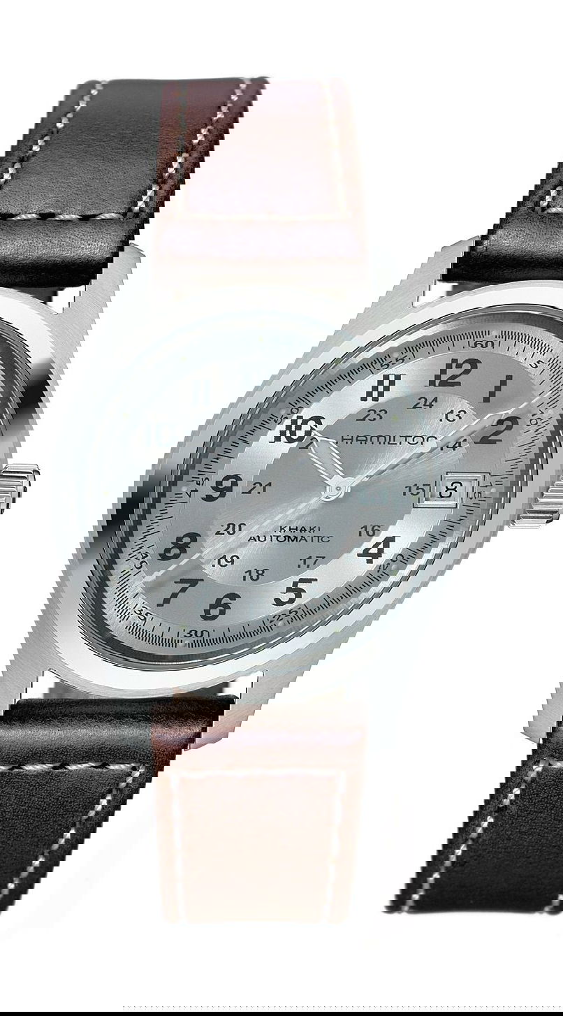 Hamilton Khaki Field Auto 38mm luxury timepiece - detailed view