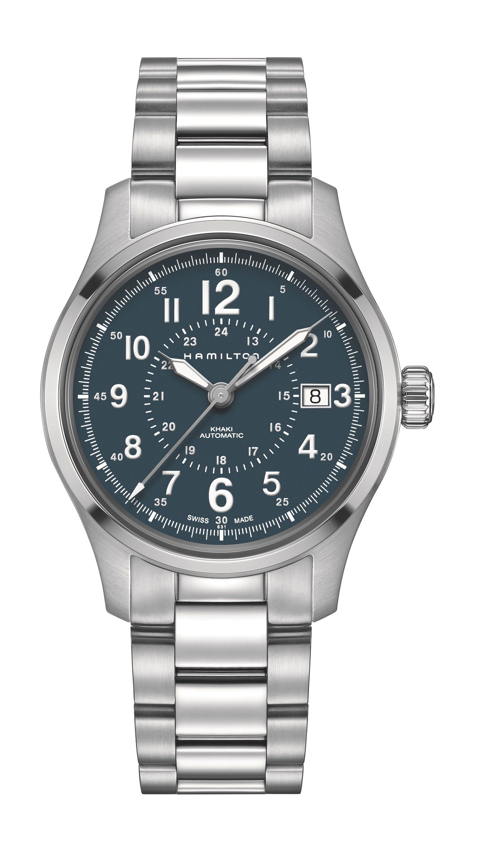 Hamilton Khaki Field Auto 40 mm luxury timepiece - detailed view